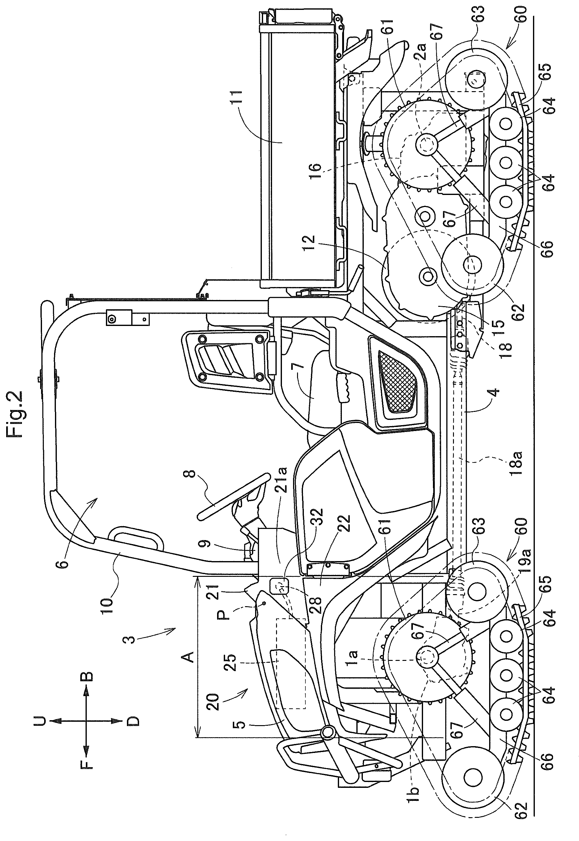 Patent US12617268 Figure 2 – Work vehicle