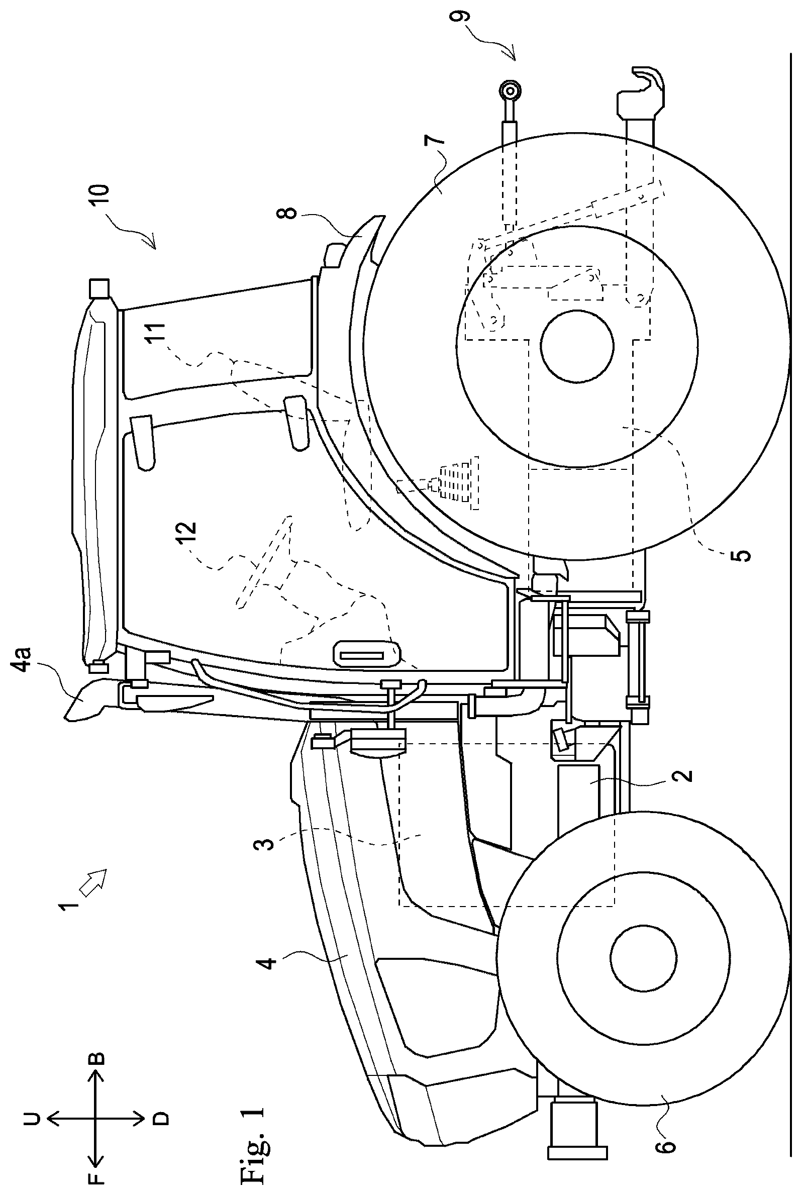 Patent US12617269 — Working vehicle — Figure 1