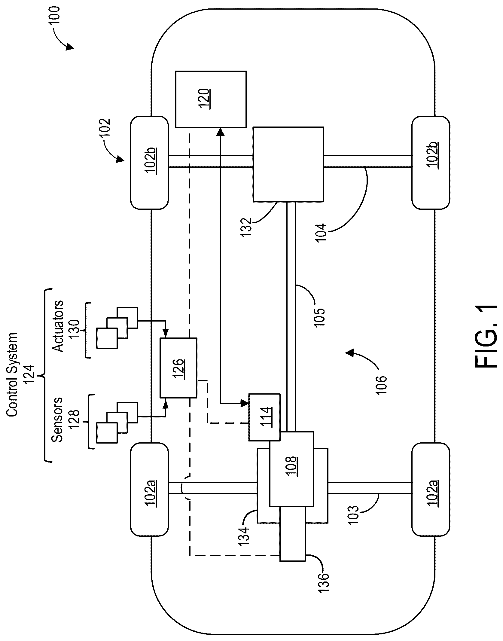 Patent US12617270 Figure 1 – Gearbox for a front axle of an electric tractor