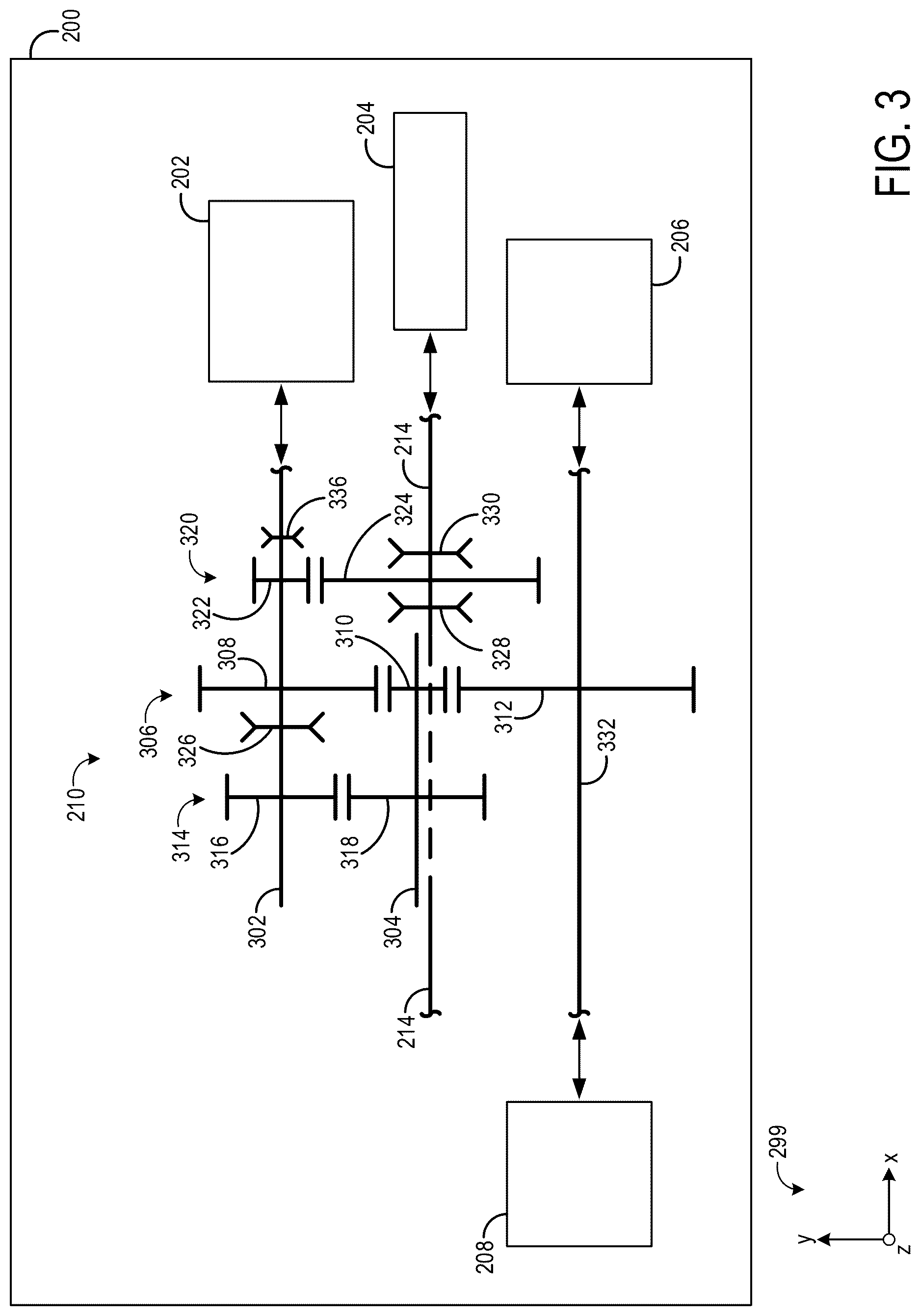 Patent US12617270 Figure 3 – Gearbox for a front axle of an electric tractor