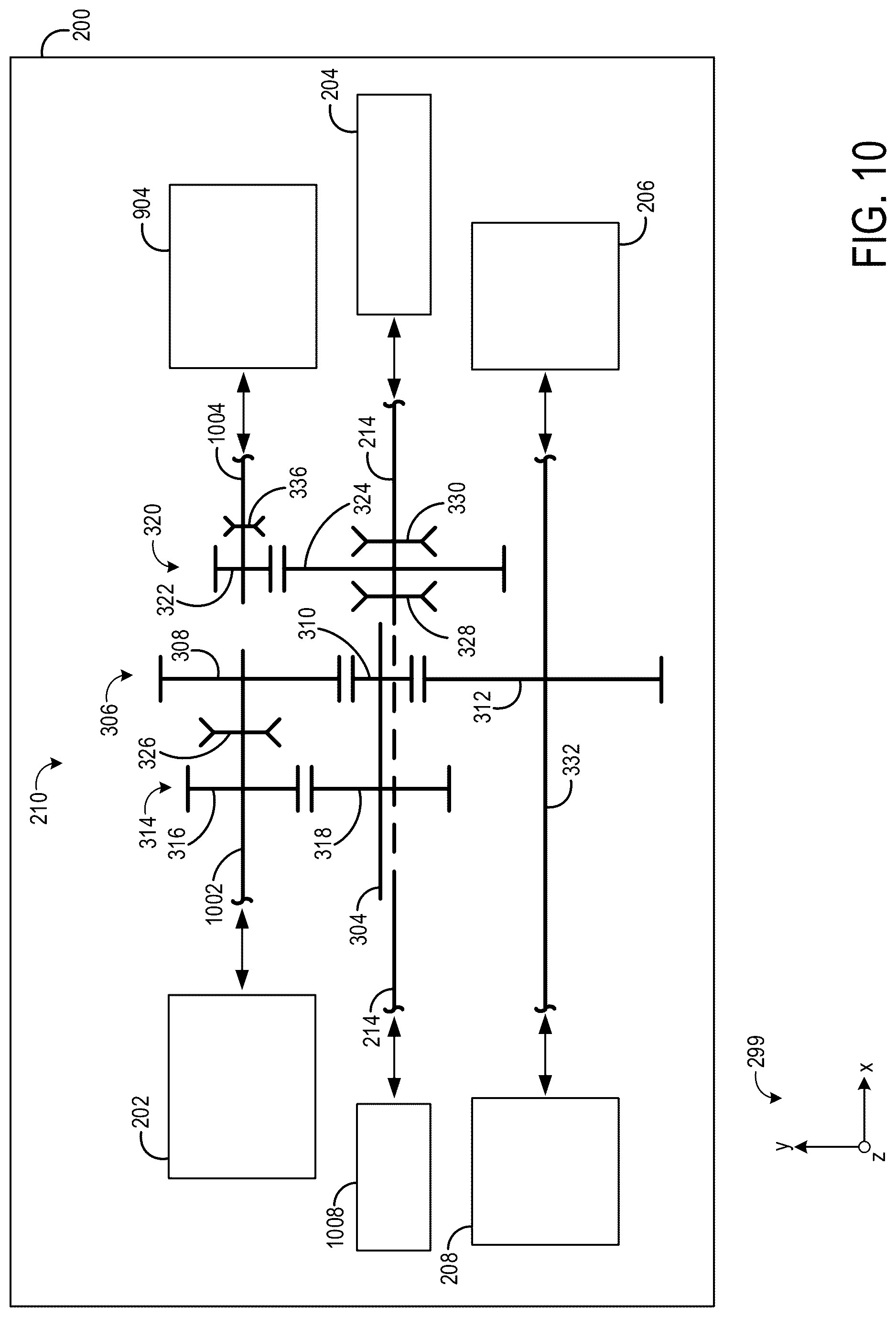 Patent US12617270 Figure 13 – Gearbox for a front axle of an electric tractor