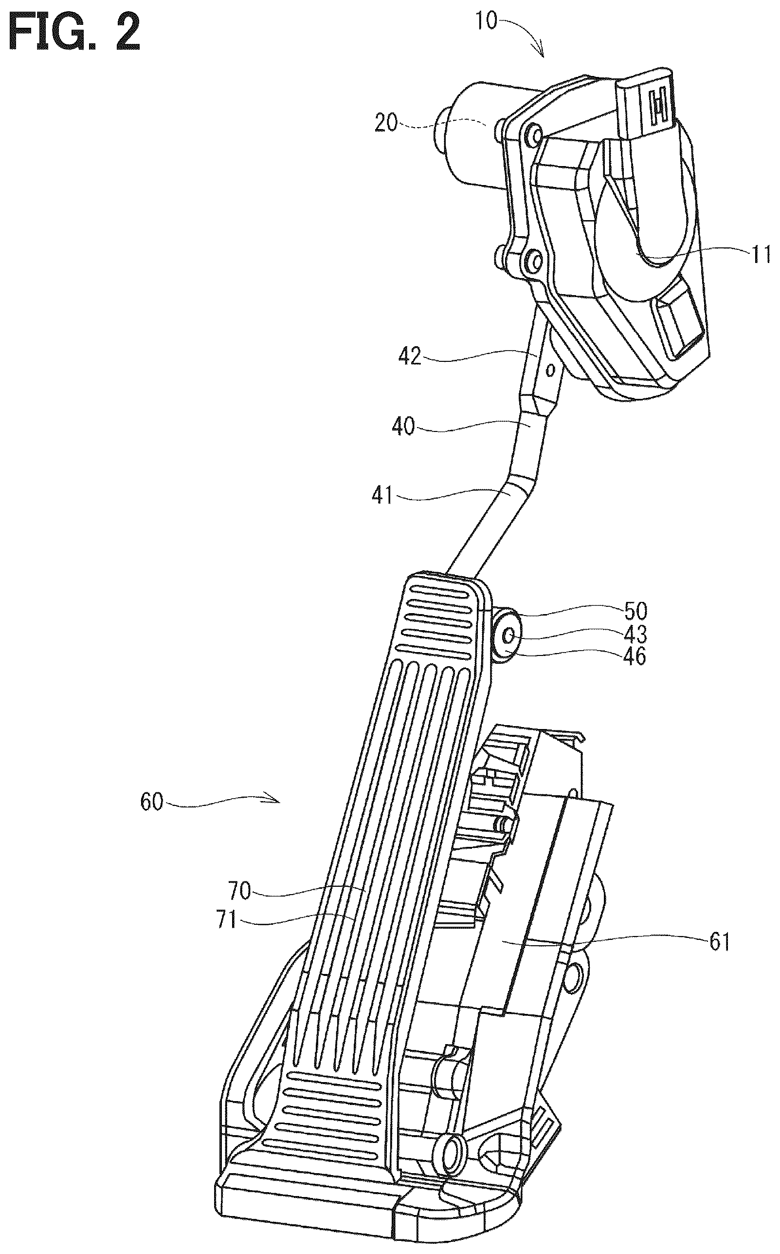Patent US12617273 Figure 2 – Reaction force application device