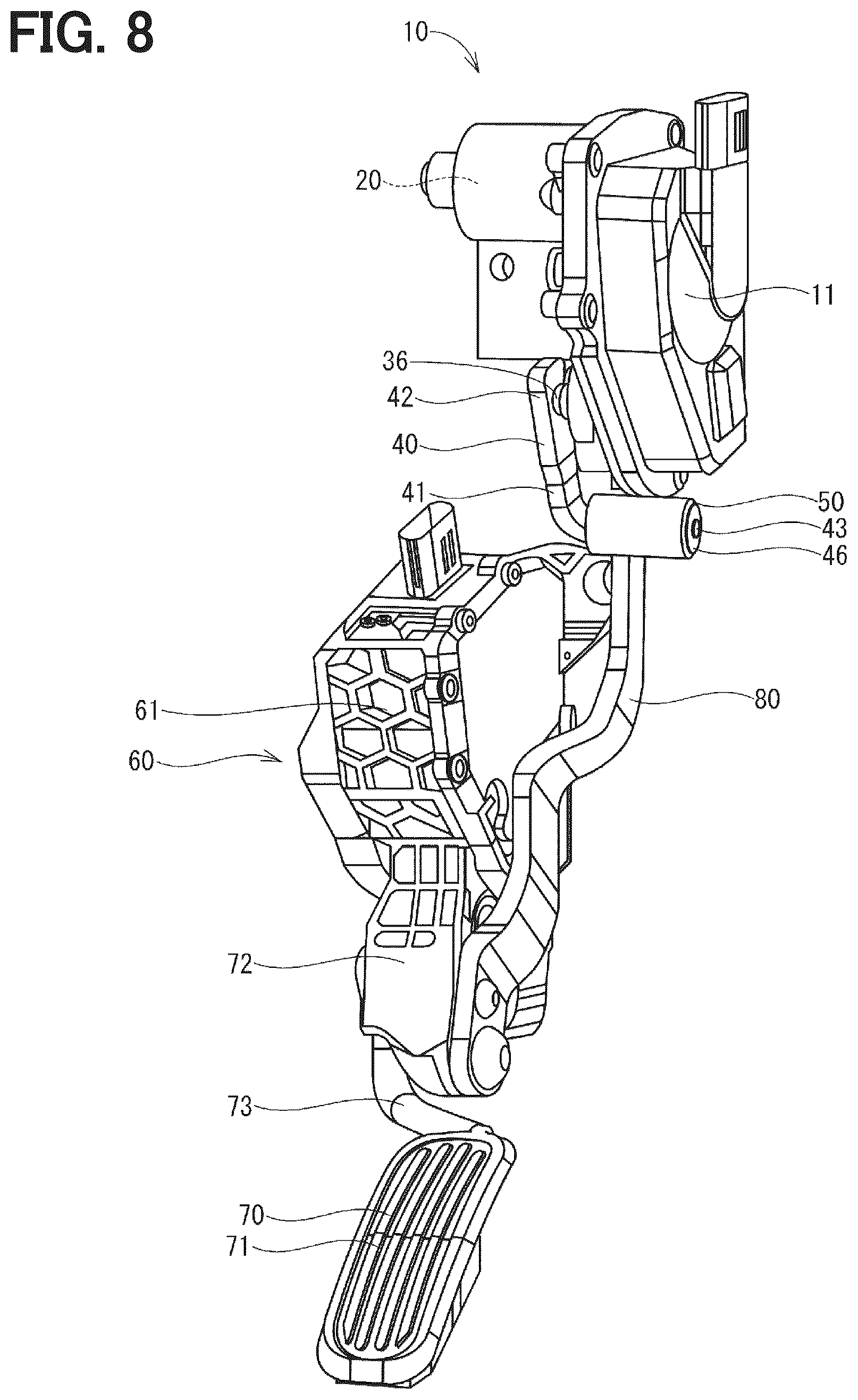 Patent US12617273 Figure 8 – Reaction force application device