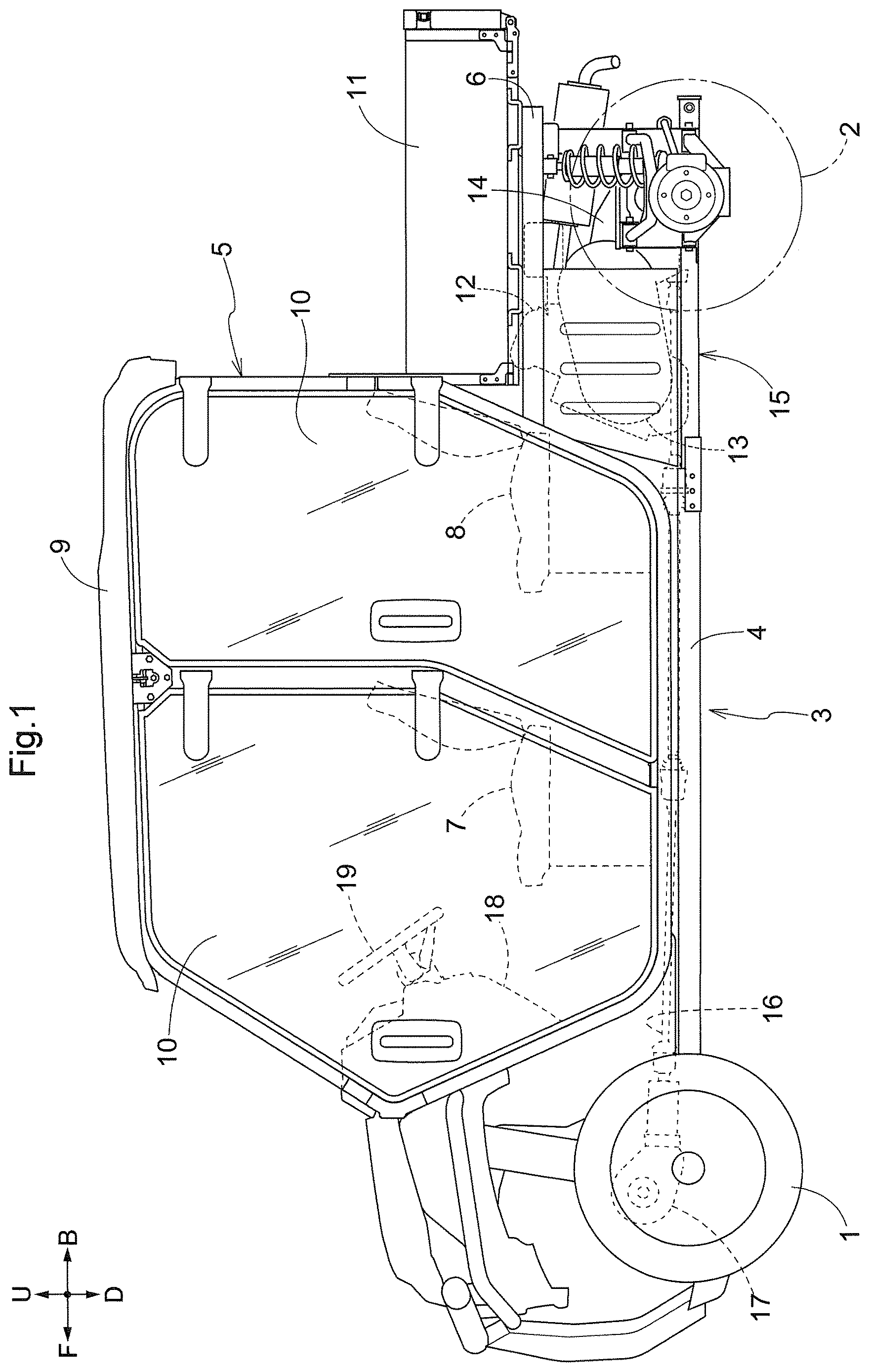 Patent US12617274 Figure 1 – Work vehicle