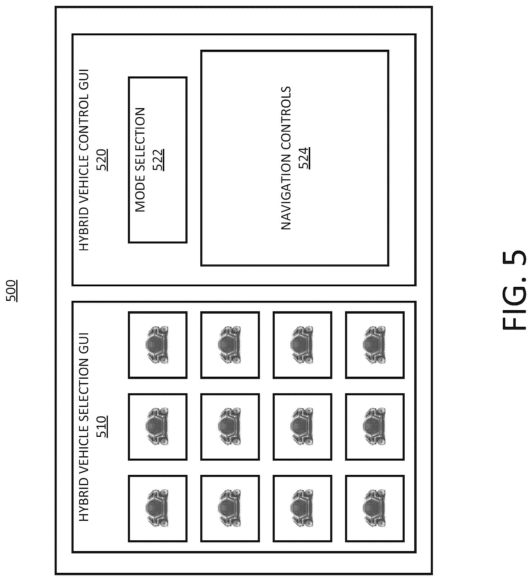 Patent US12617275 Figure 10 – Symmetric human-machine interface for hybrid vehicle control
