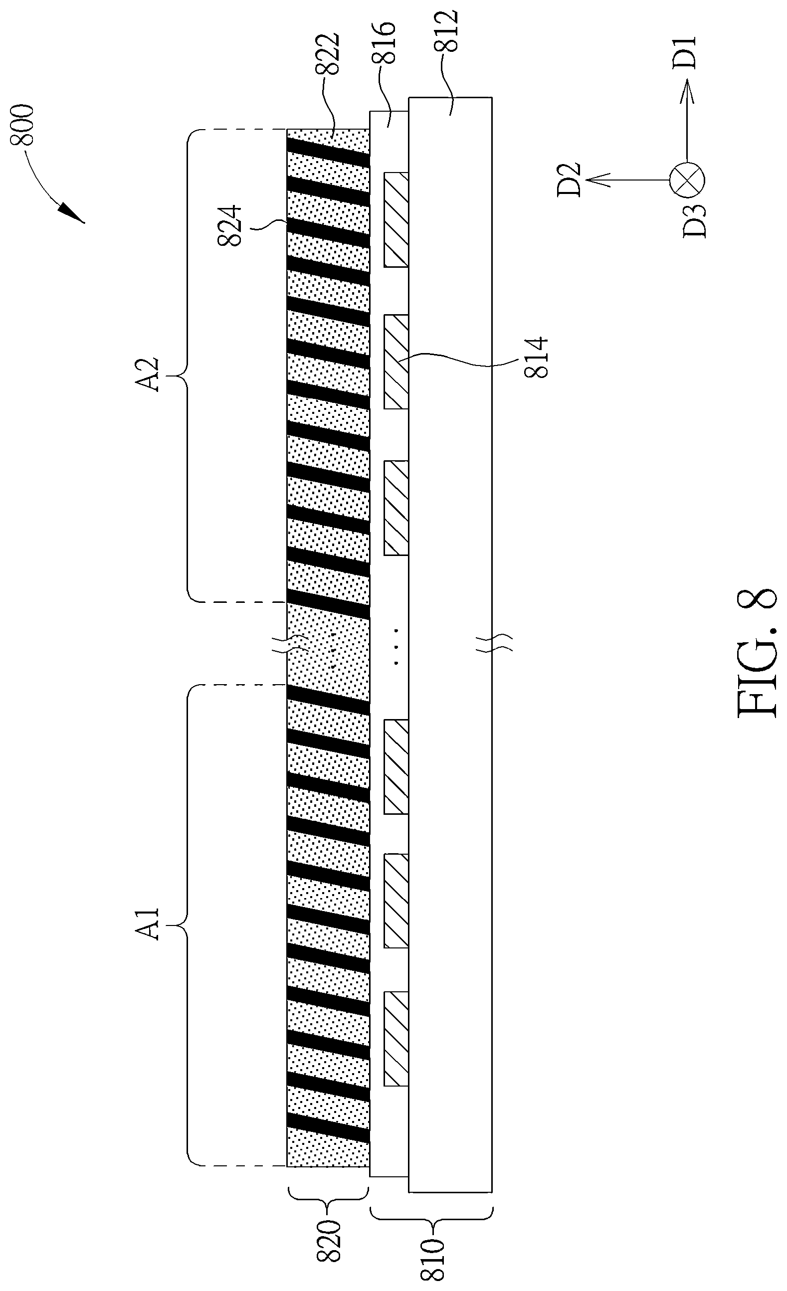 Patent US12617277 Figure 8 – Display device