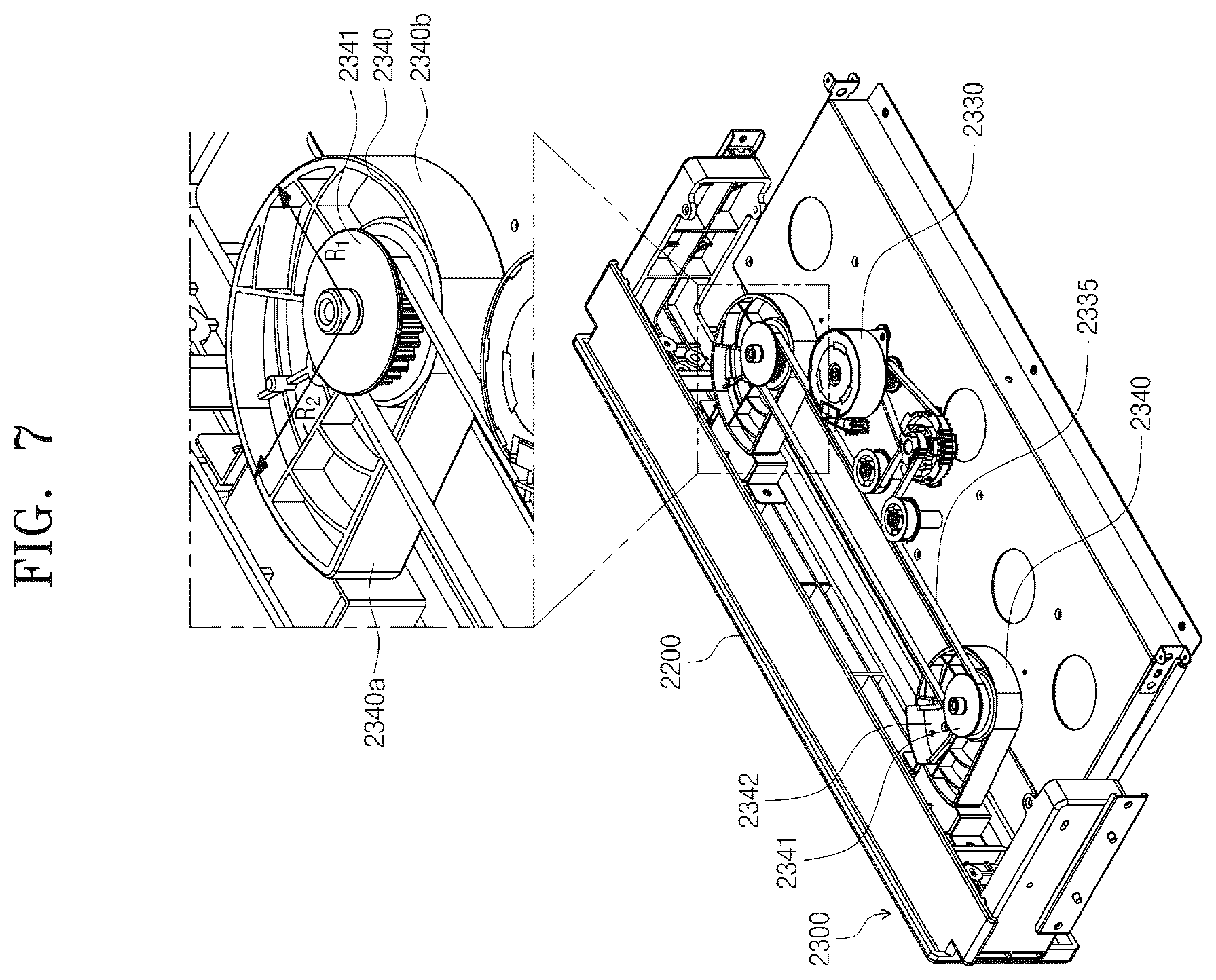 Patent US12617278 Figure 7 – Display device and vehicle equipped with the display device