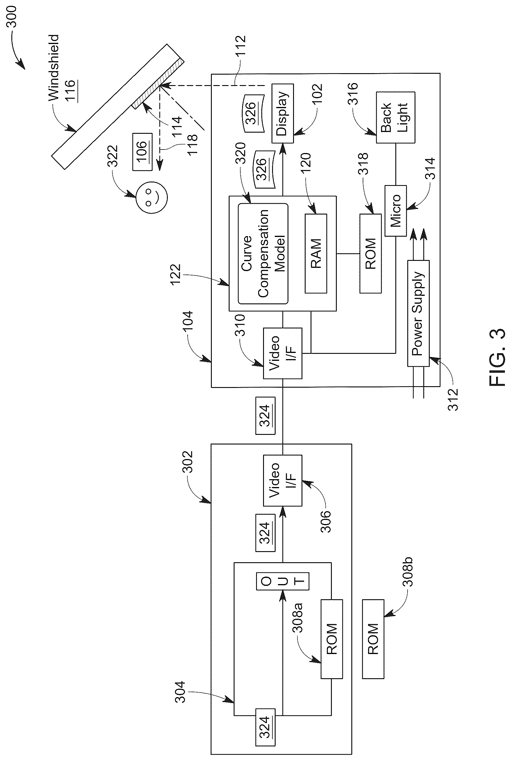 Patent US12617281 Figure 3 – Systems and methods for displaying content on a surface