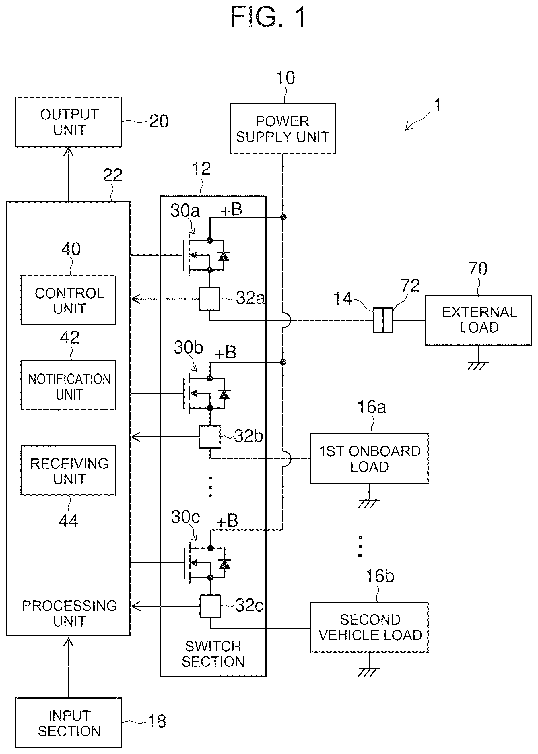 Patent US12617284 Figure 1 – Power supply system