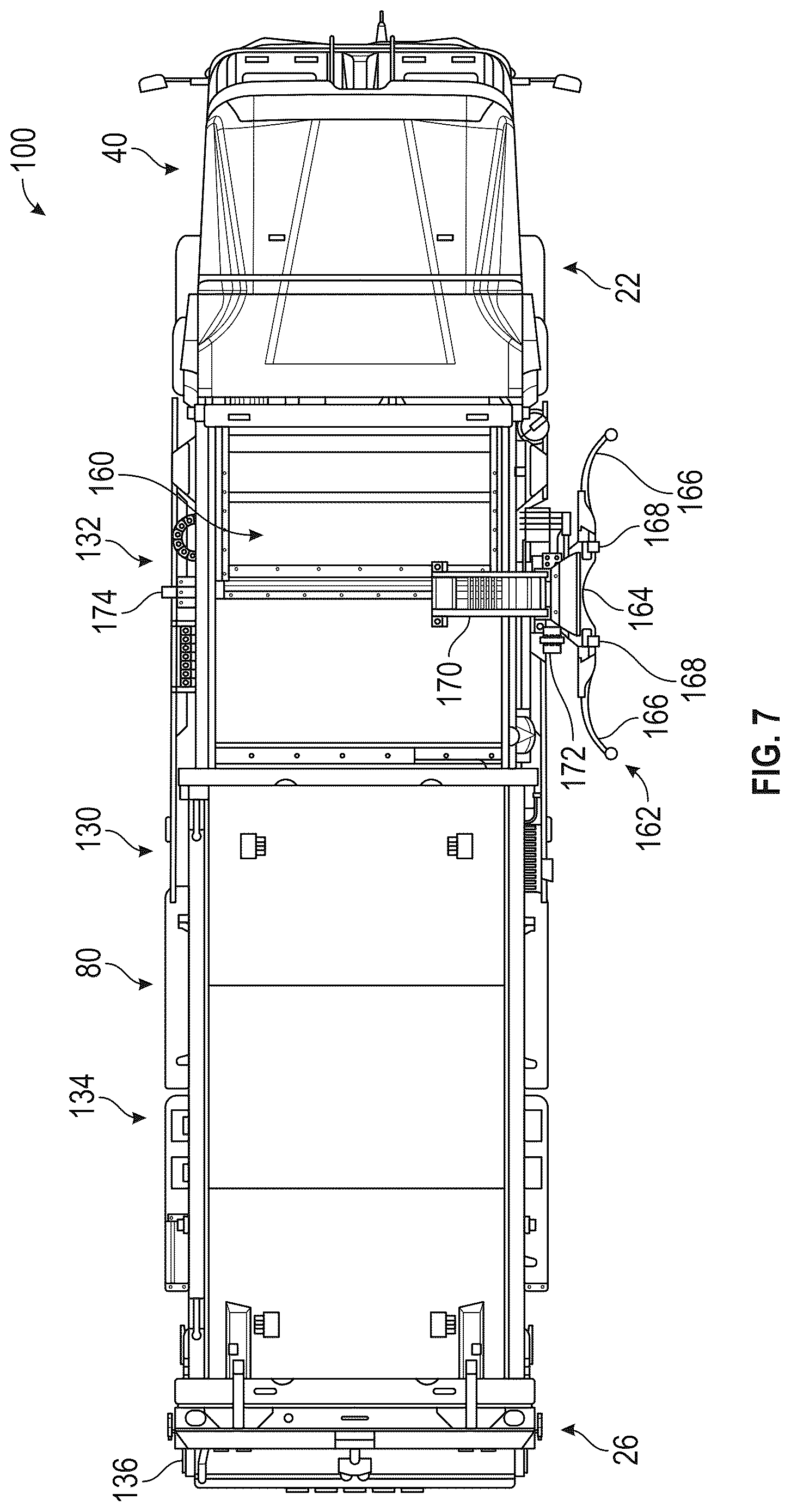 Patent US12617285 Figure 7 – Vehicle with power distribution unit