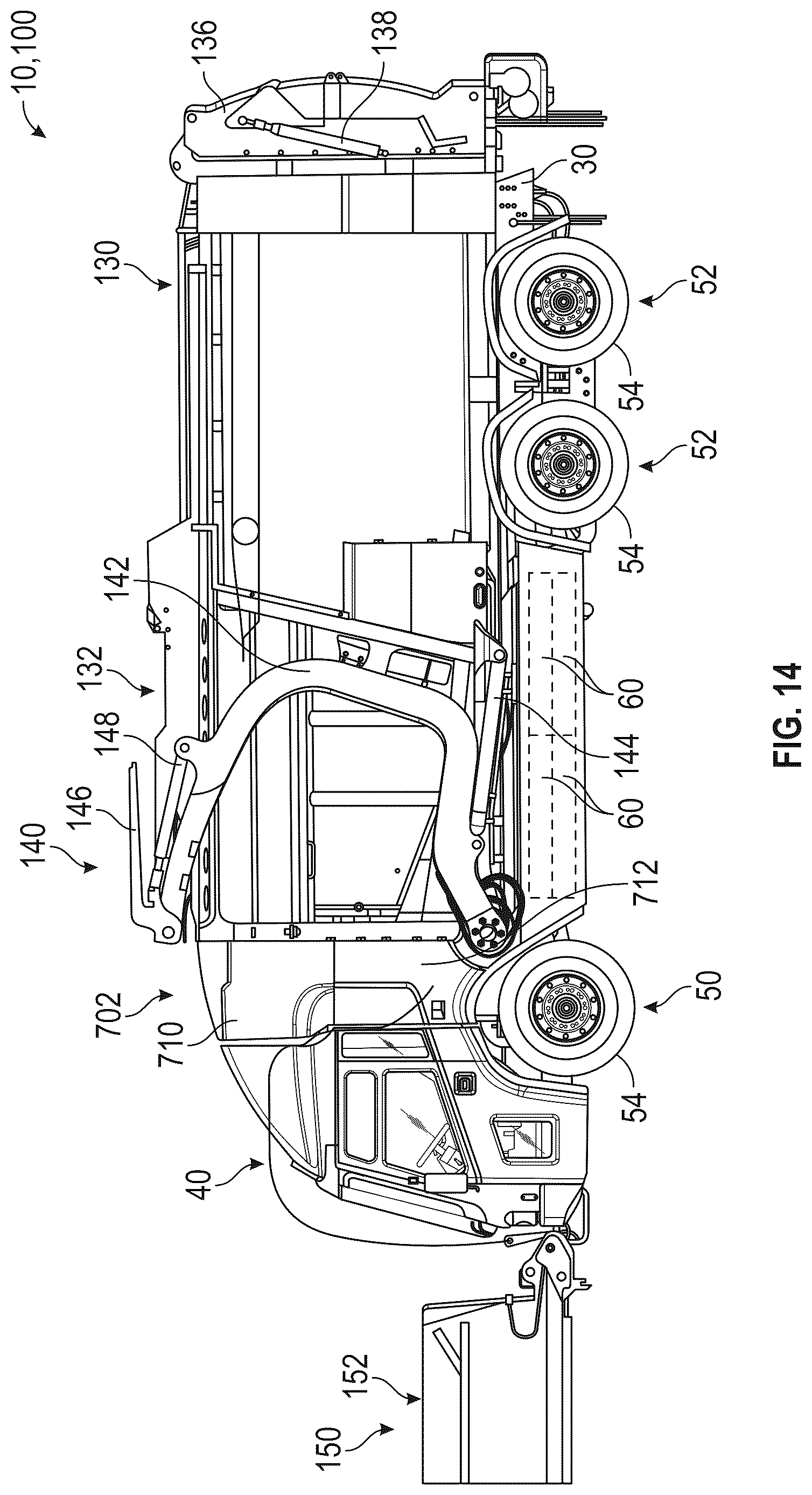 Patent US12617285 Figure 14 – Vehicle with power distribution unit