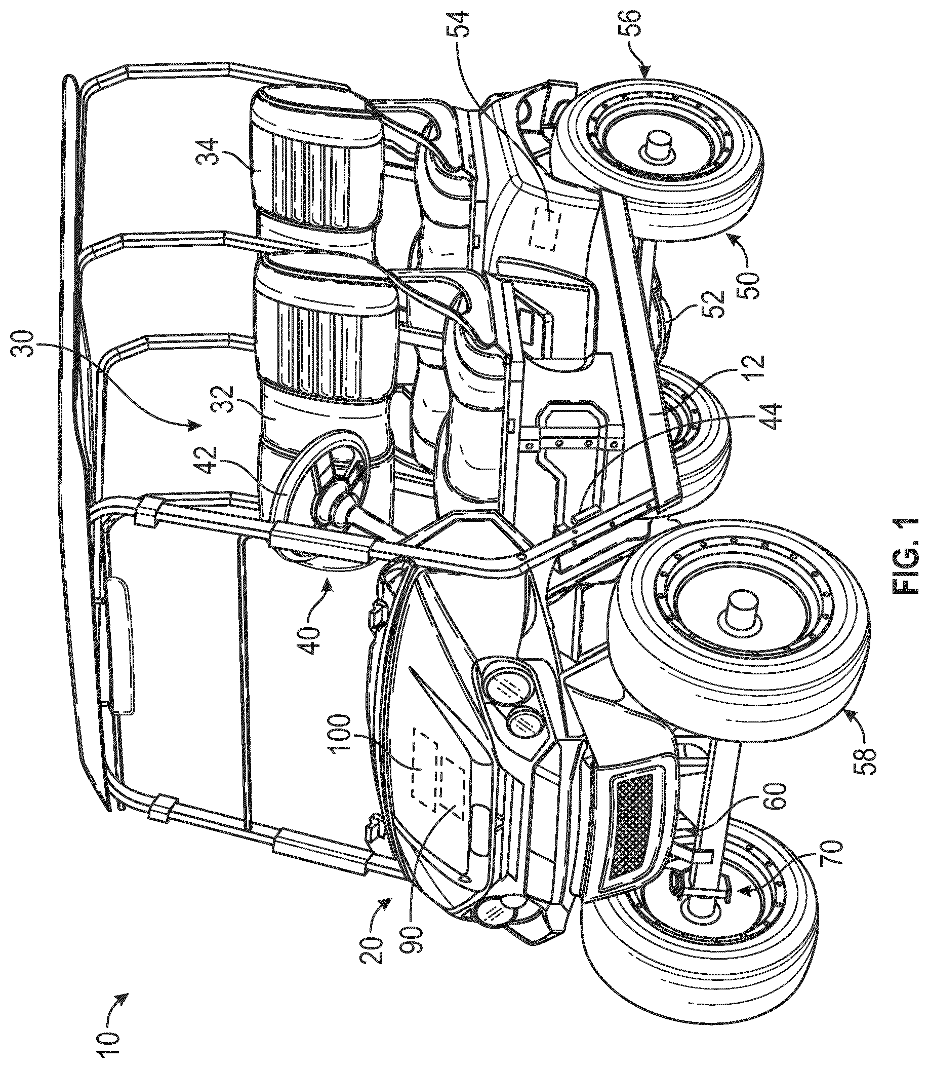 Patent US12617291 Figure 1 – Battery system wakeup based on vehicle motion