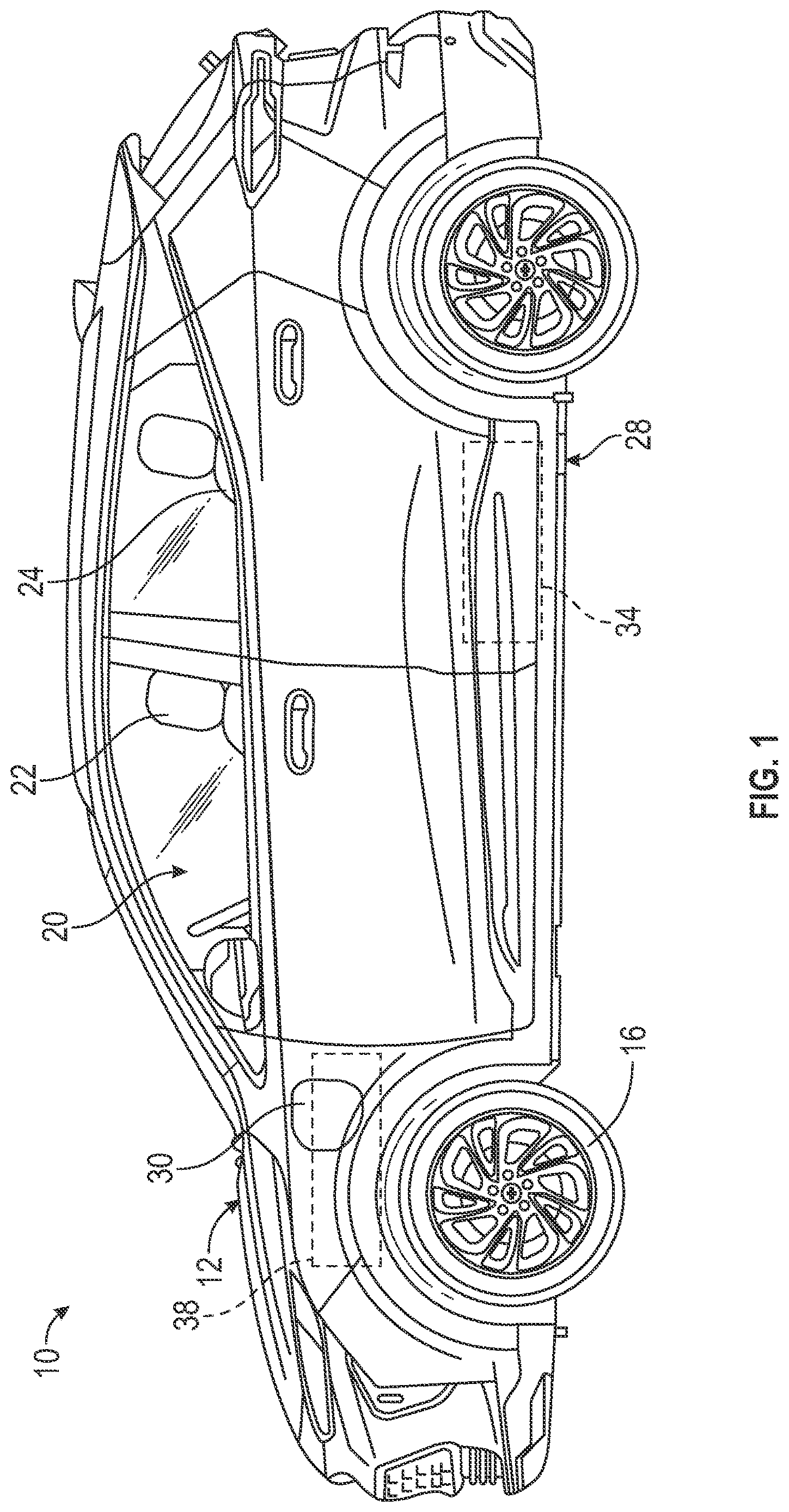 Patent US12617305 Figure 1 – Charge port cooling system for an electric vehicle