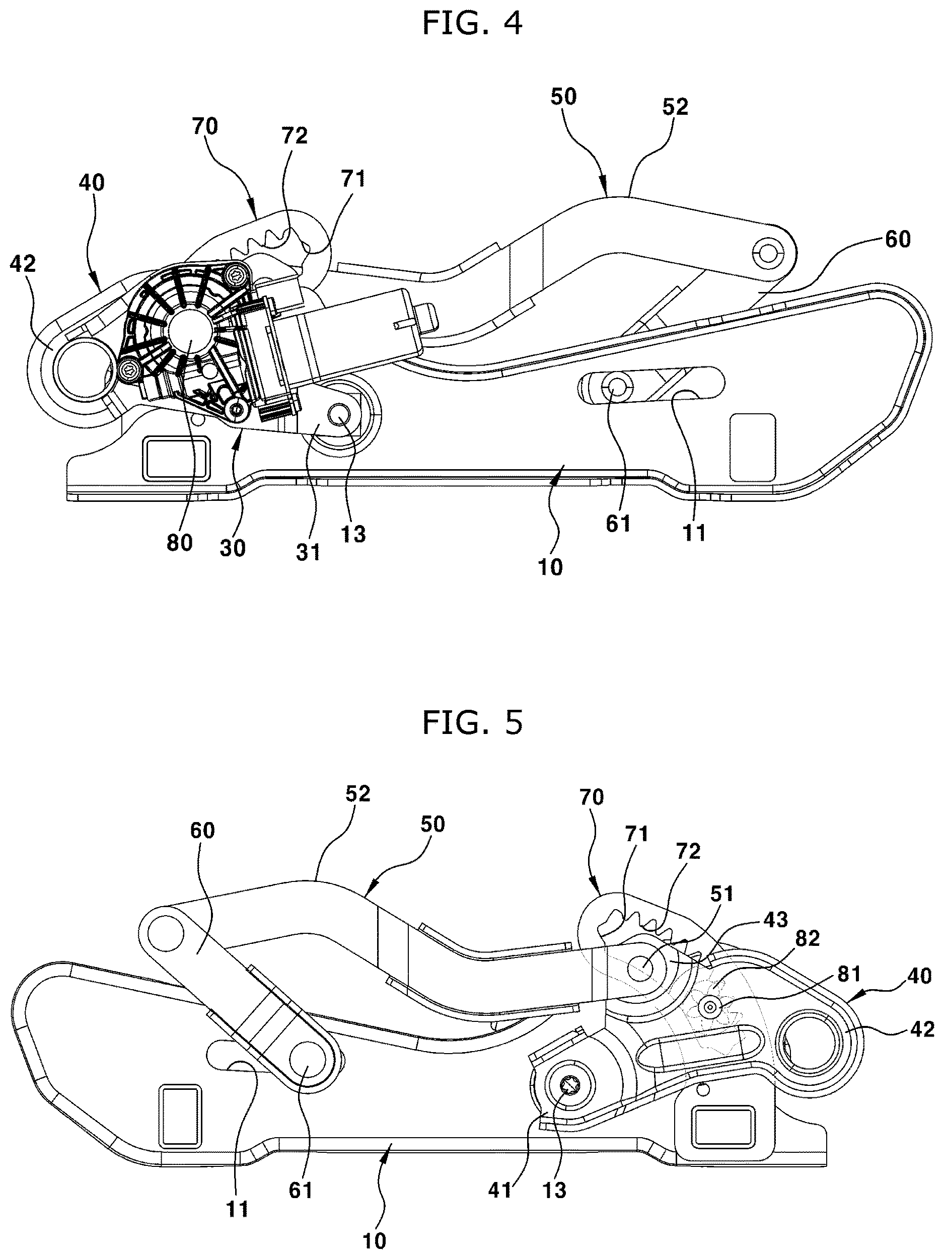 Patent US12617316 Figure 4 – Get on and off guide device of seat for vehicle