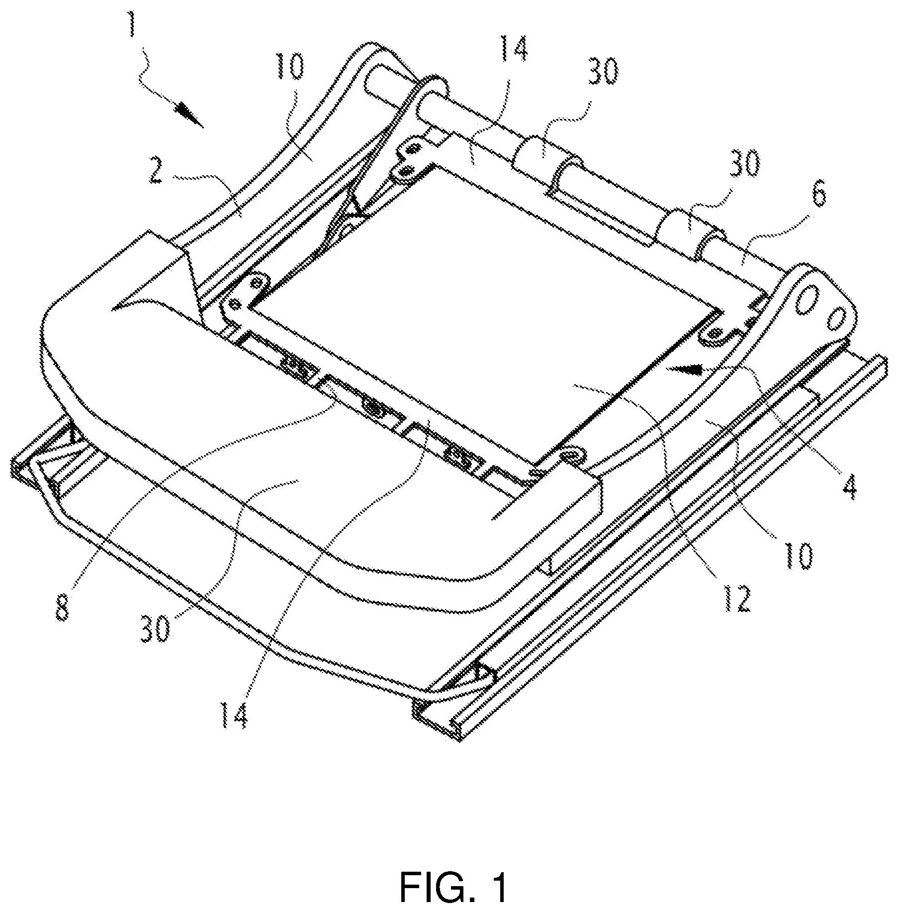 Patent US12617321 Figure 1 – Vehicle seat support element suspension membrane