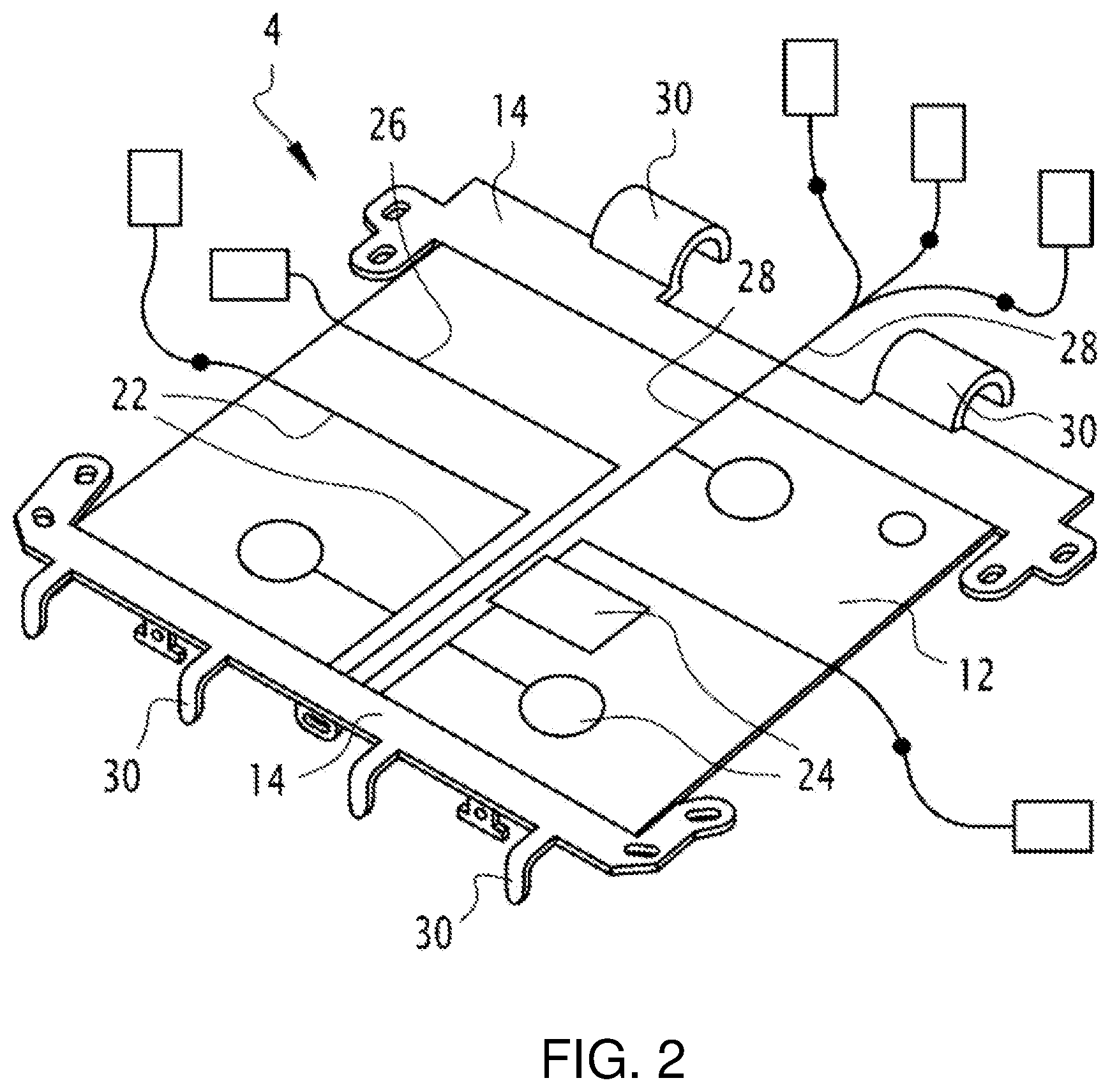 Patent US12617321 Figure 2 – Vehicle seat support element suspension membrane