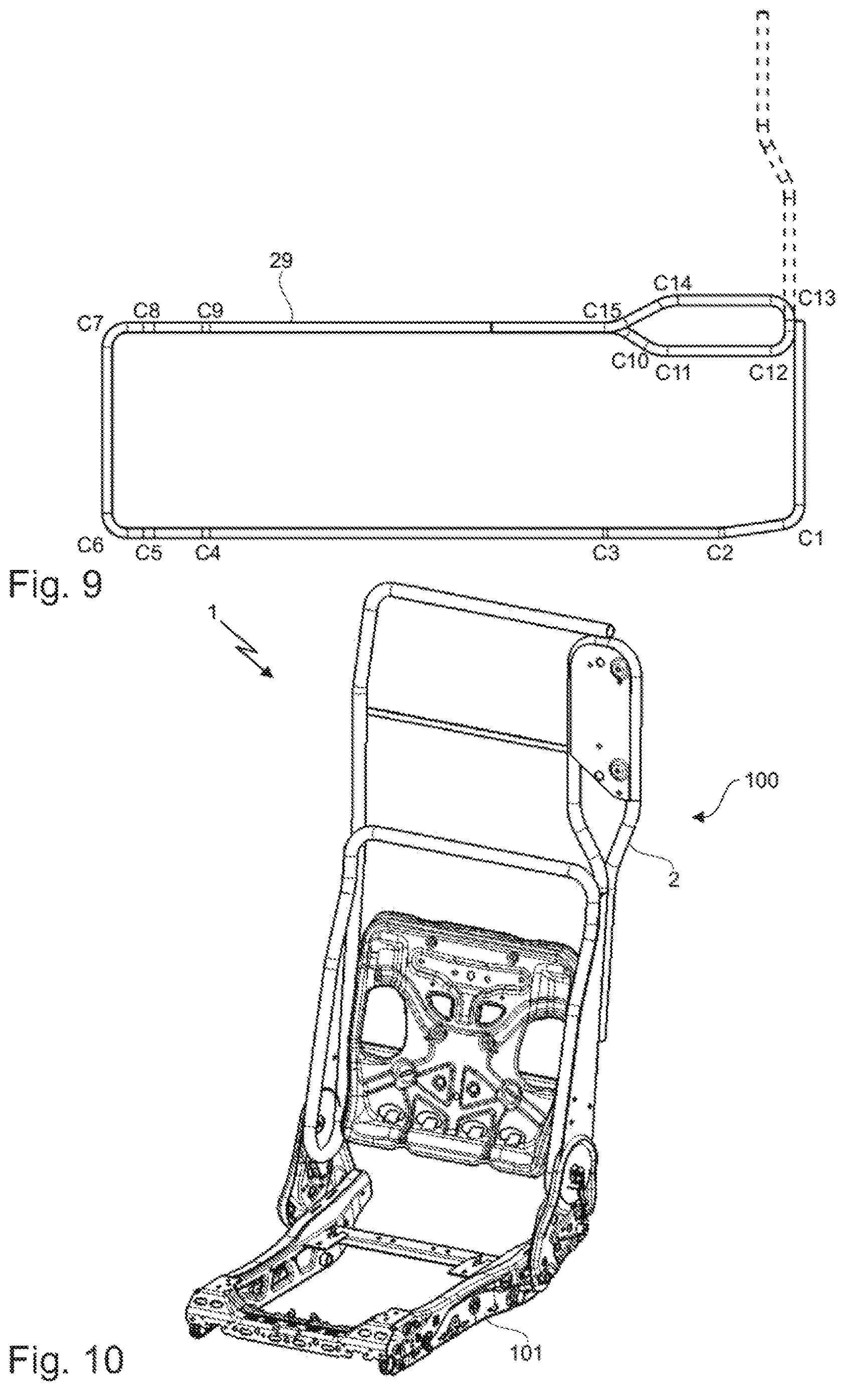 Patent US12617323 Figure 7 – Backrest element for a vehicle seat