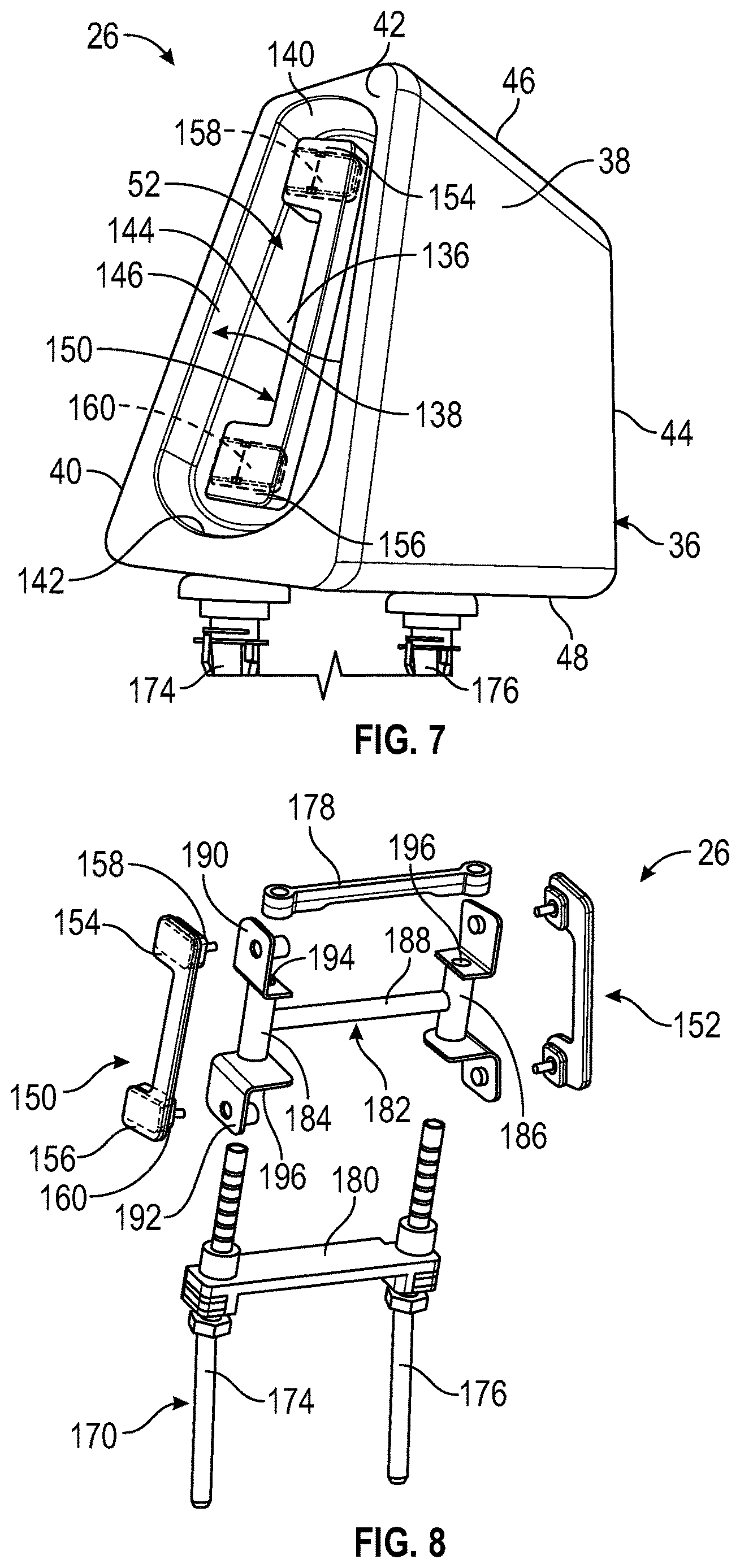 Patent US12617326 Figure 4 – Vehicle seat component including integrated assist handle