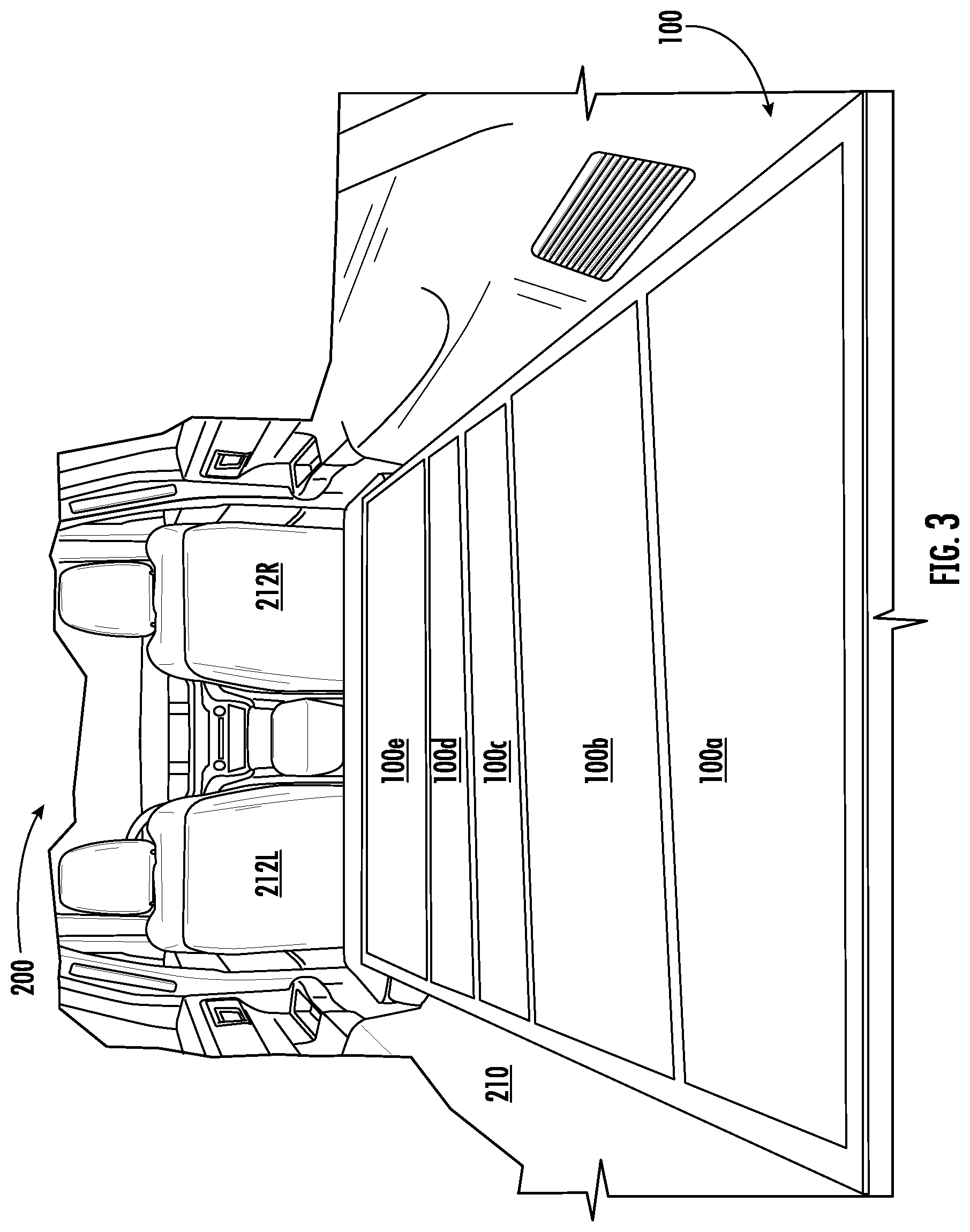 Patent US12617327 Figure 3 – Configurable cargo support structure and method of use