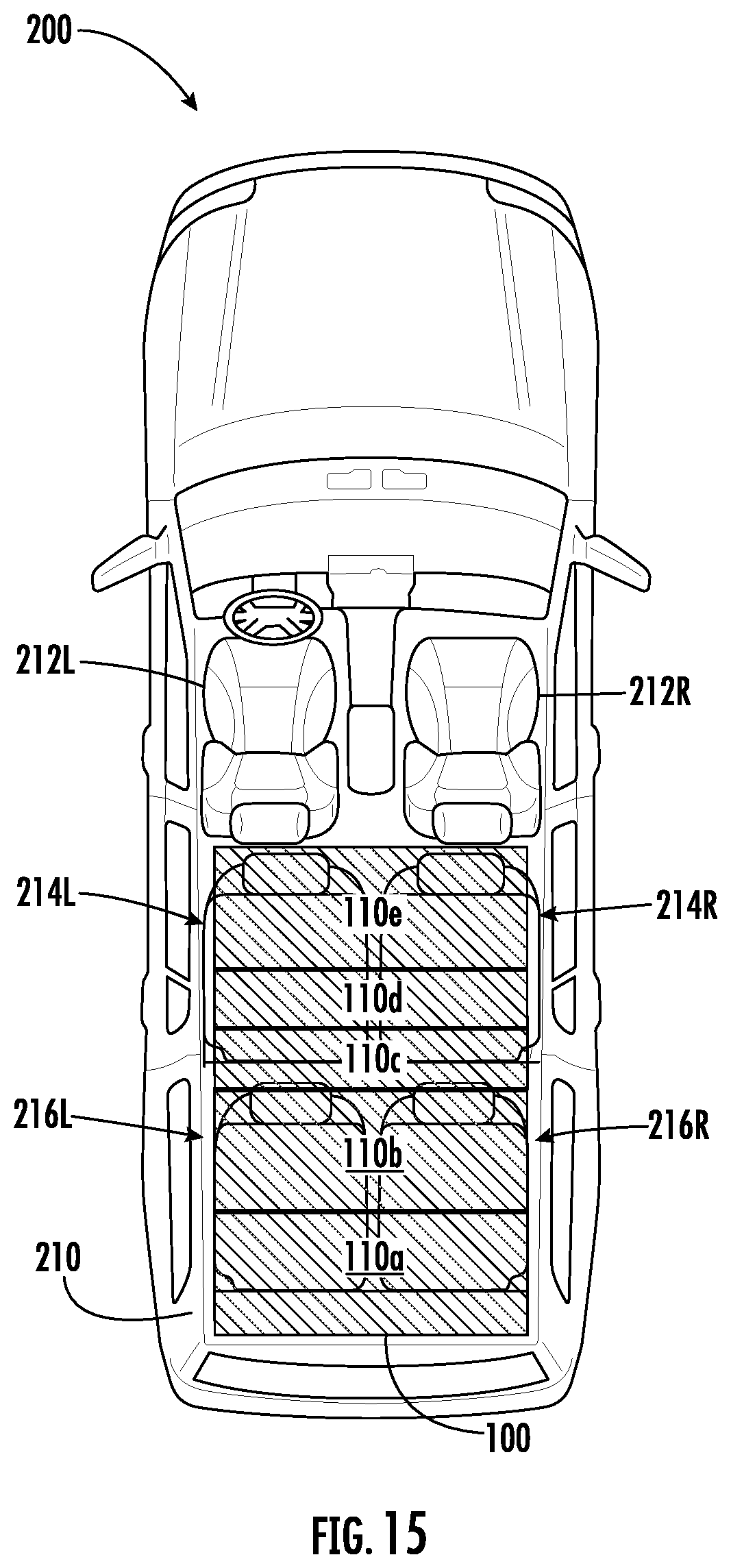 Patent US12617327 Figure 15 – Configurable cargo support structure and method of use