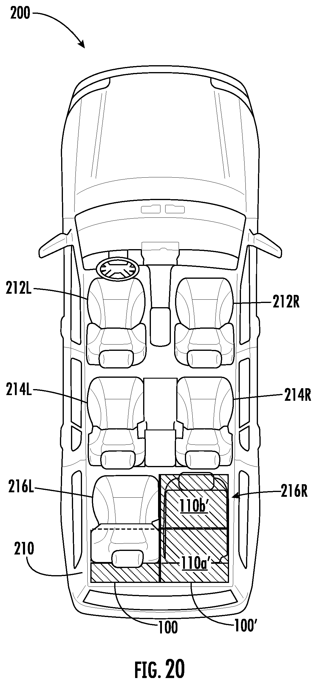 Patent US12617327 Figure 20 – Configurable cargo support structure and method of use