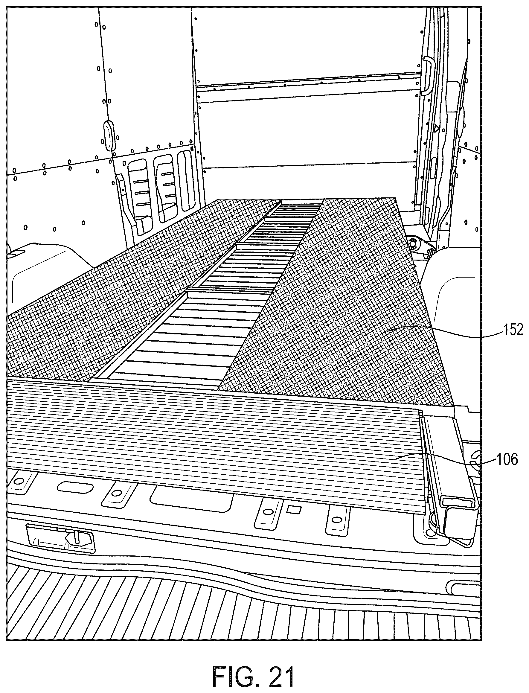 Patent US12617328 Figure 11 – Loading ramp for utility vans