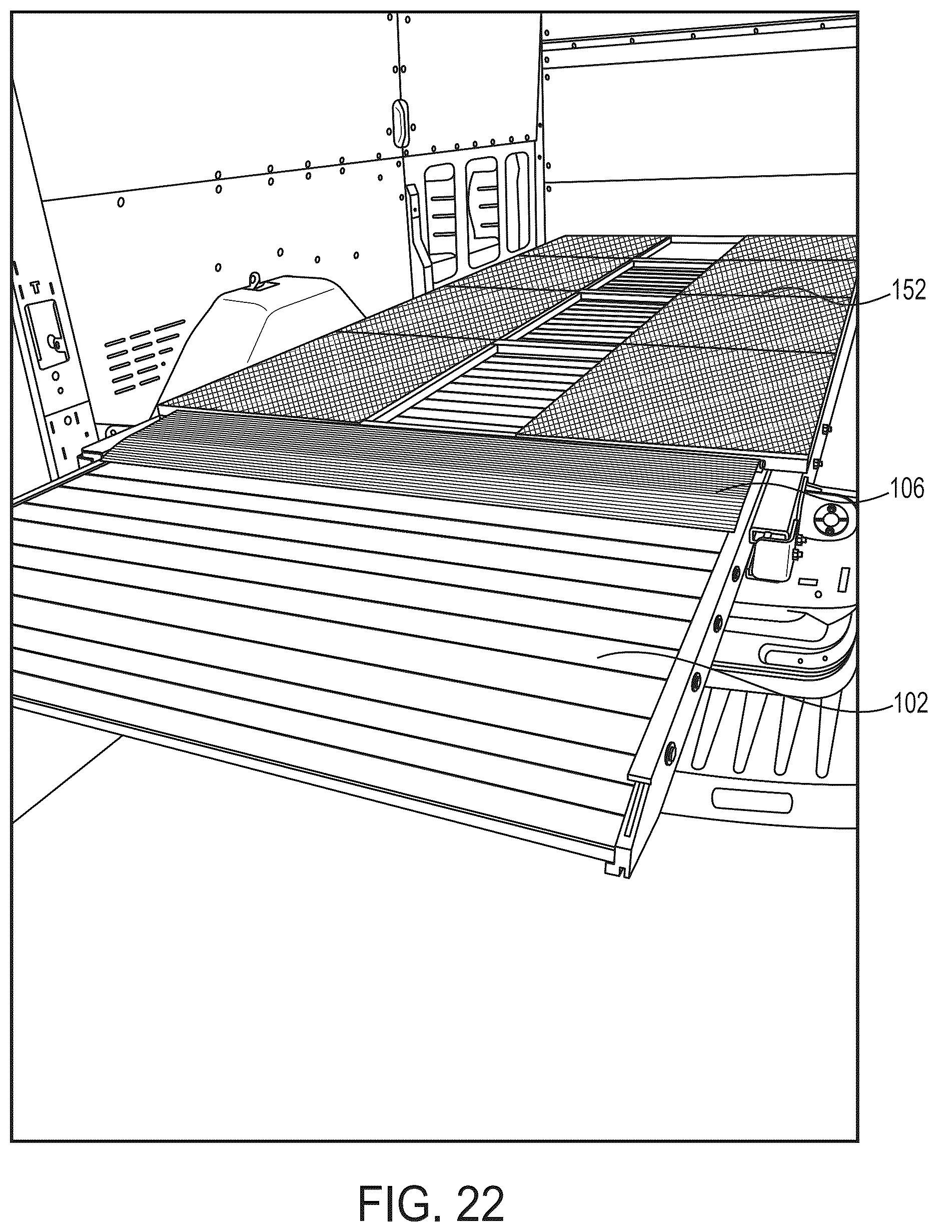Patent US12617328 Figure 12 – Loading ramp for utility vans