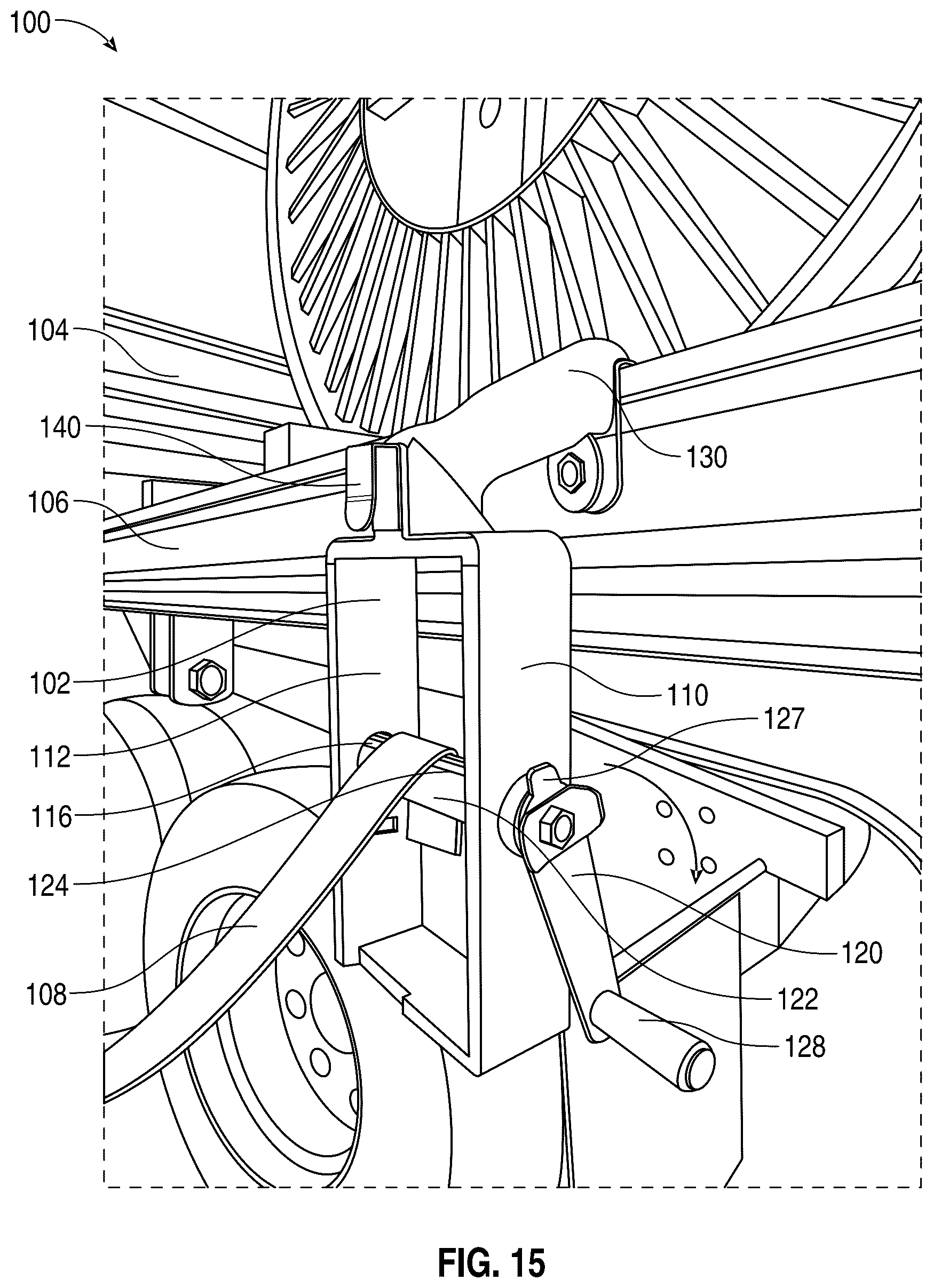Patent US12617330 Figure 11 – Strap winding apparatus for load securing straps and methods of use