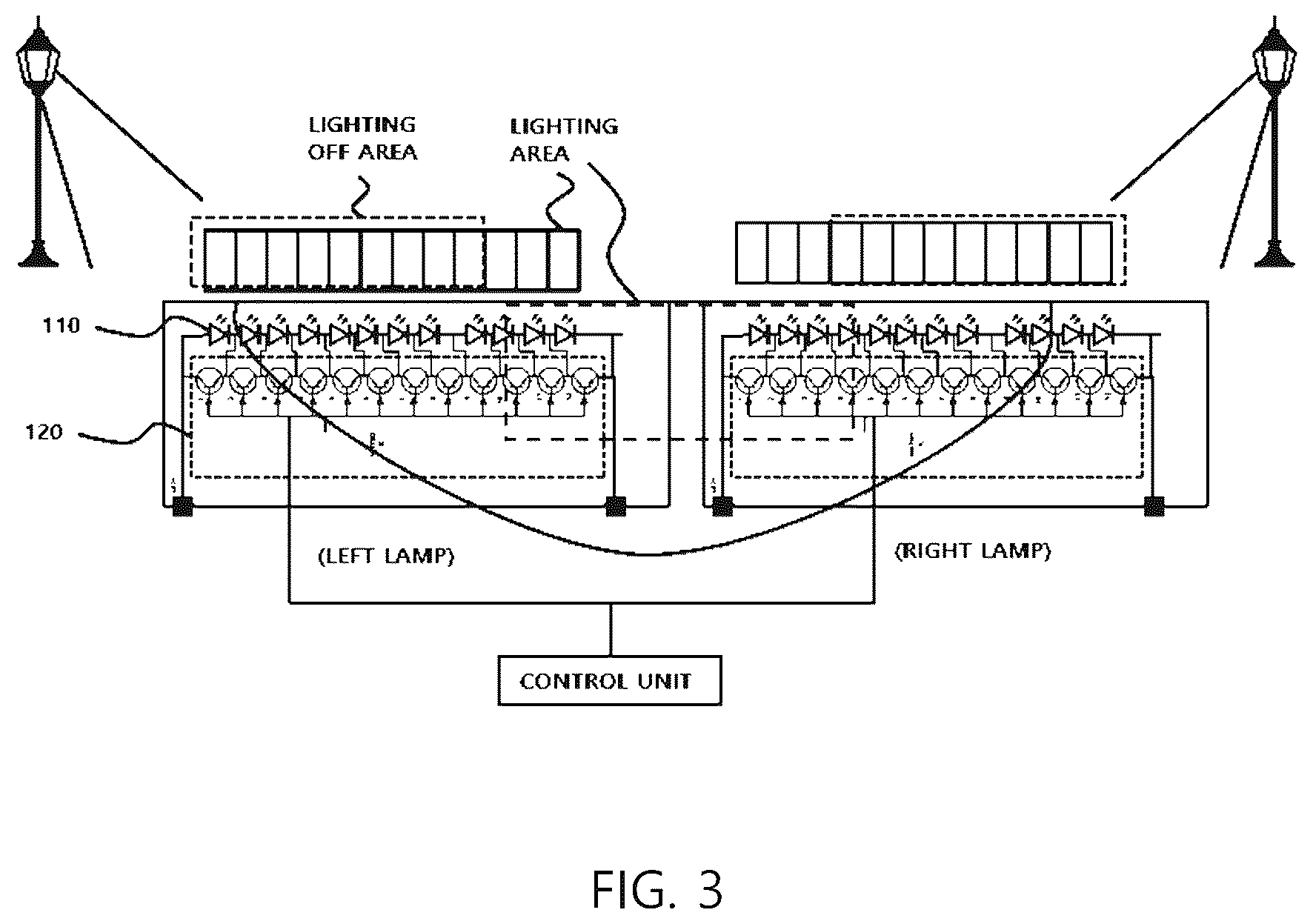 Patent US12617334 Figure 3 – Lamp system capable of reducing power consumption
