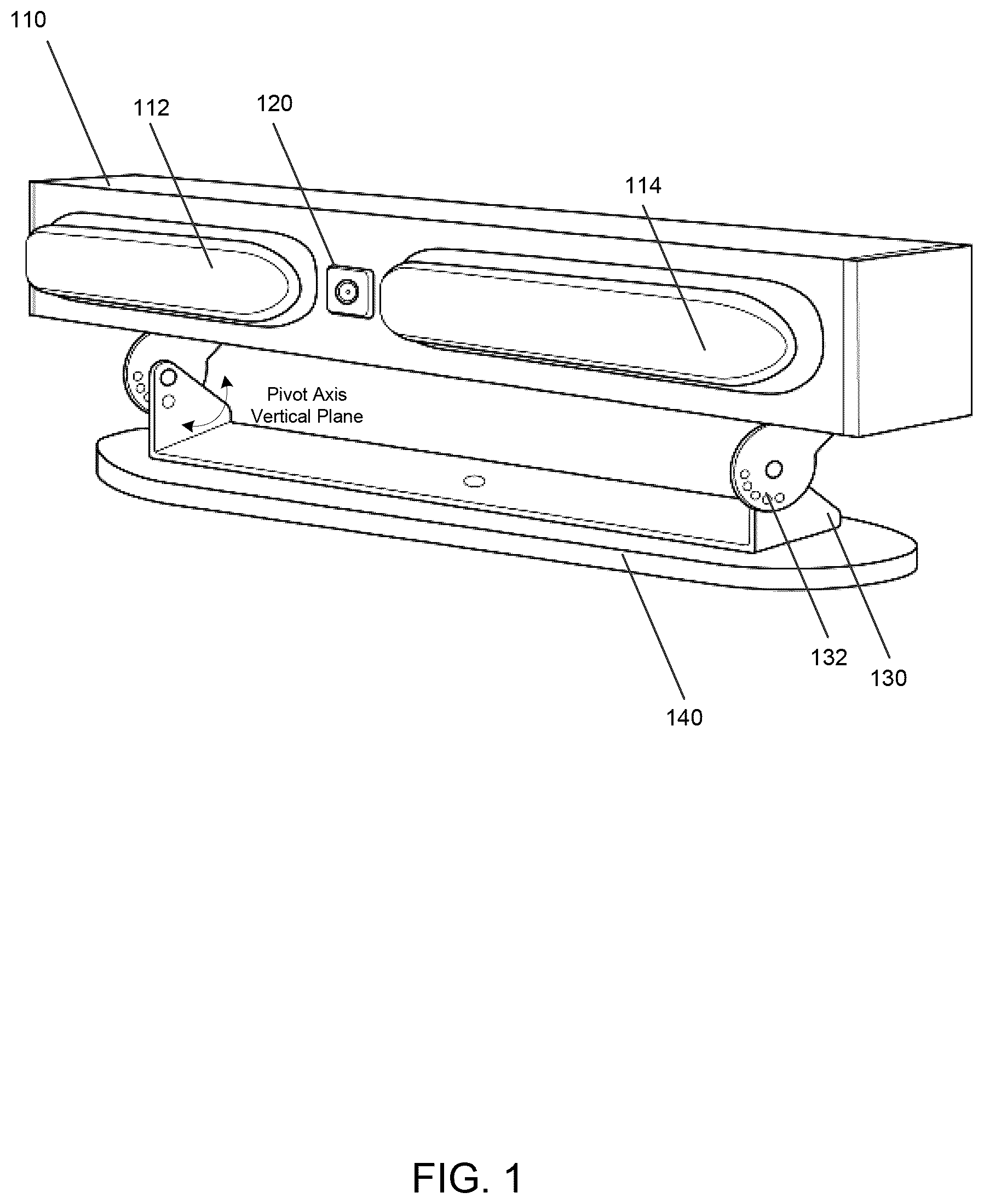 Patent US12617336 Figure 1 – Tow light bracket configuration