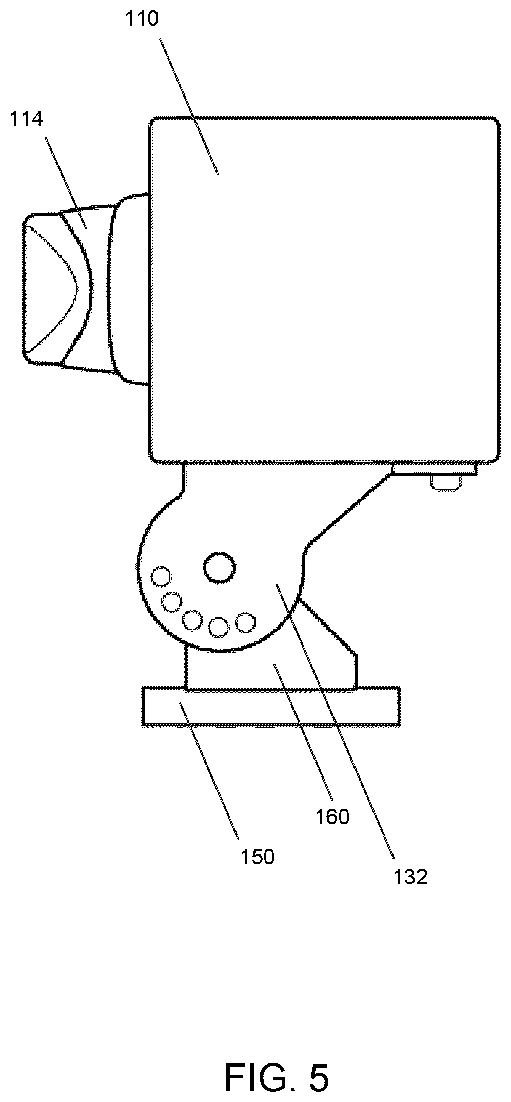 Patent US12617336 Figure 5 – Tow light bracket configuration