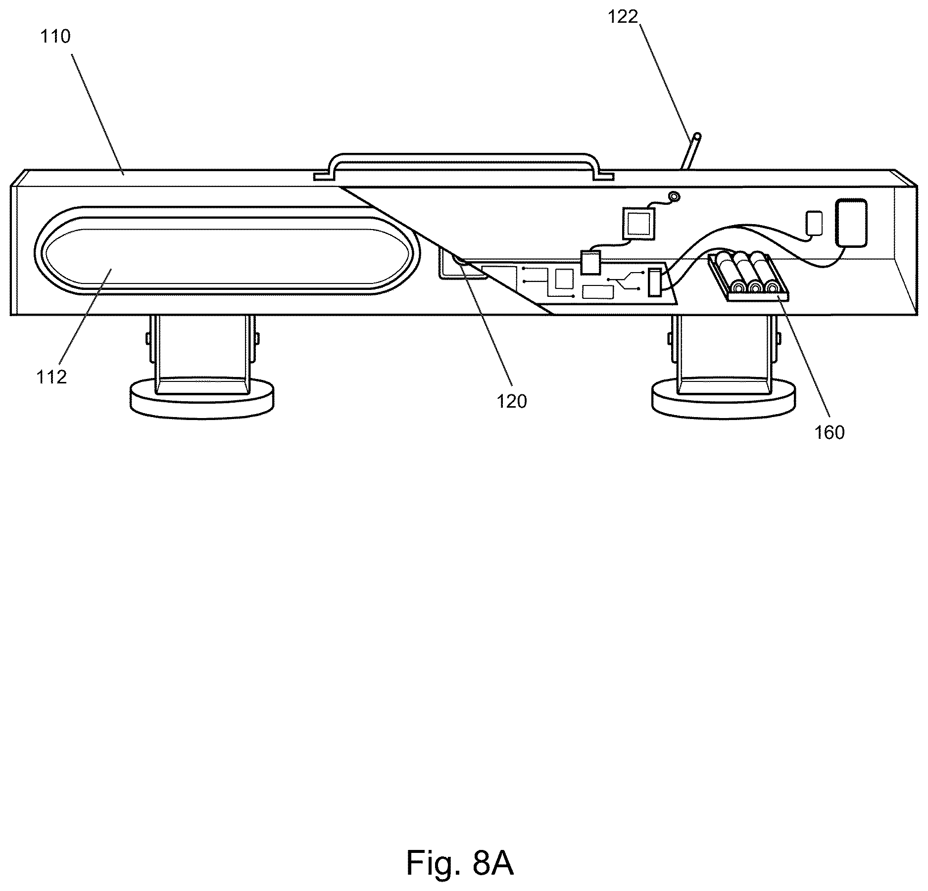 Patent US12617336 Figure 8 – Tow light bracket configuration