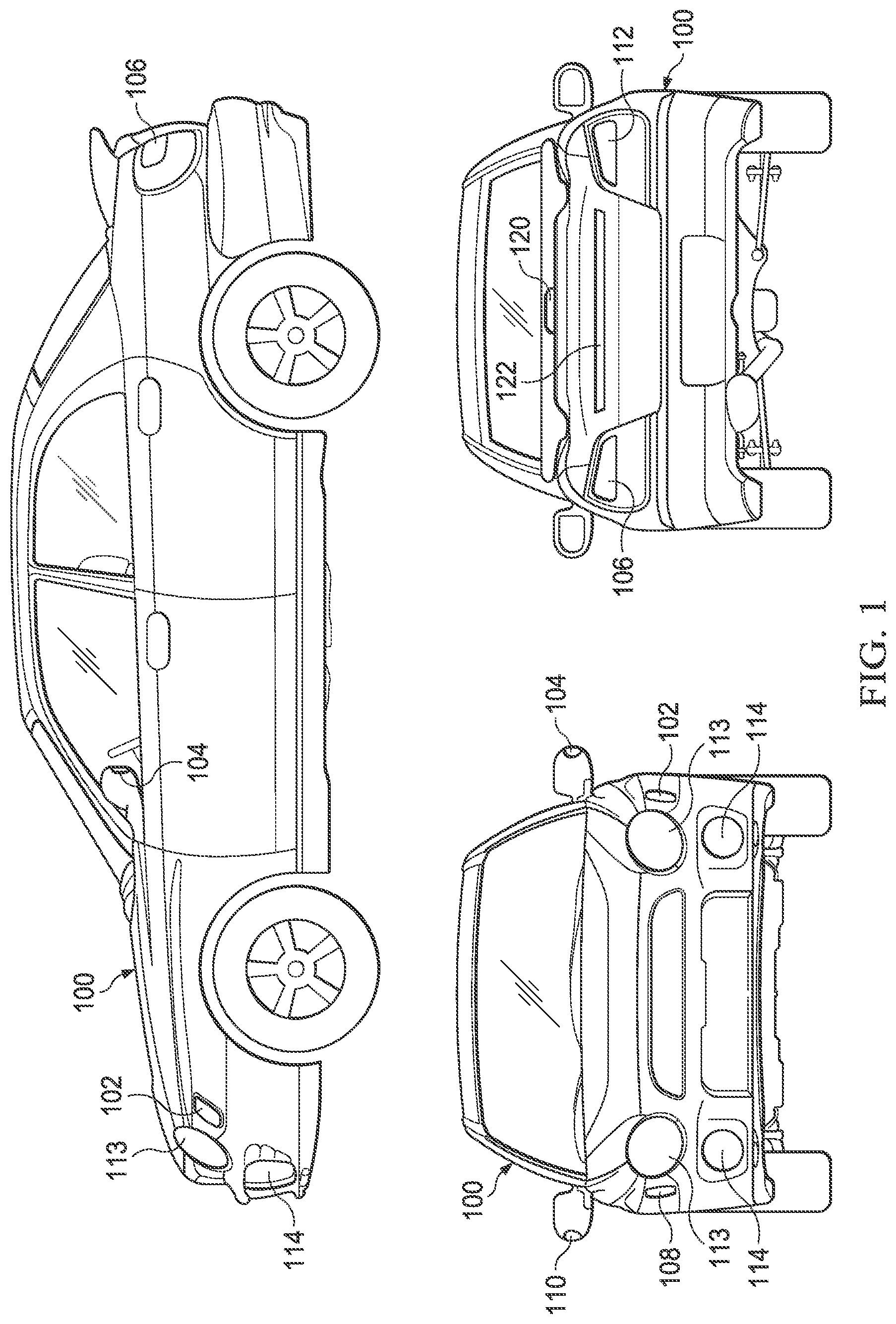 Patent US12617337 Figure 1 – Remote vehicle hazard and communication beacon