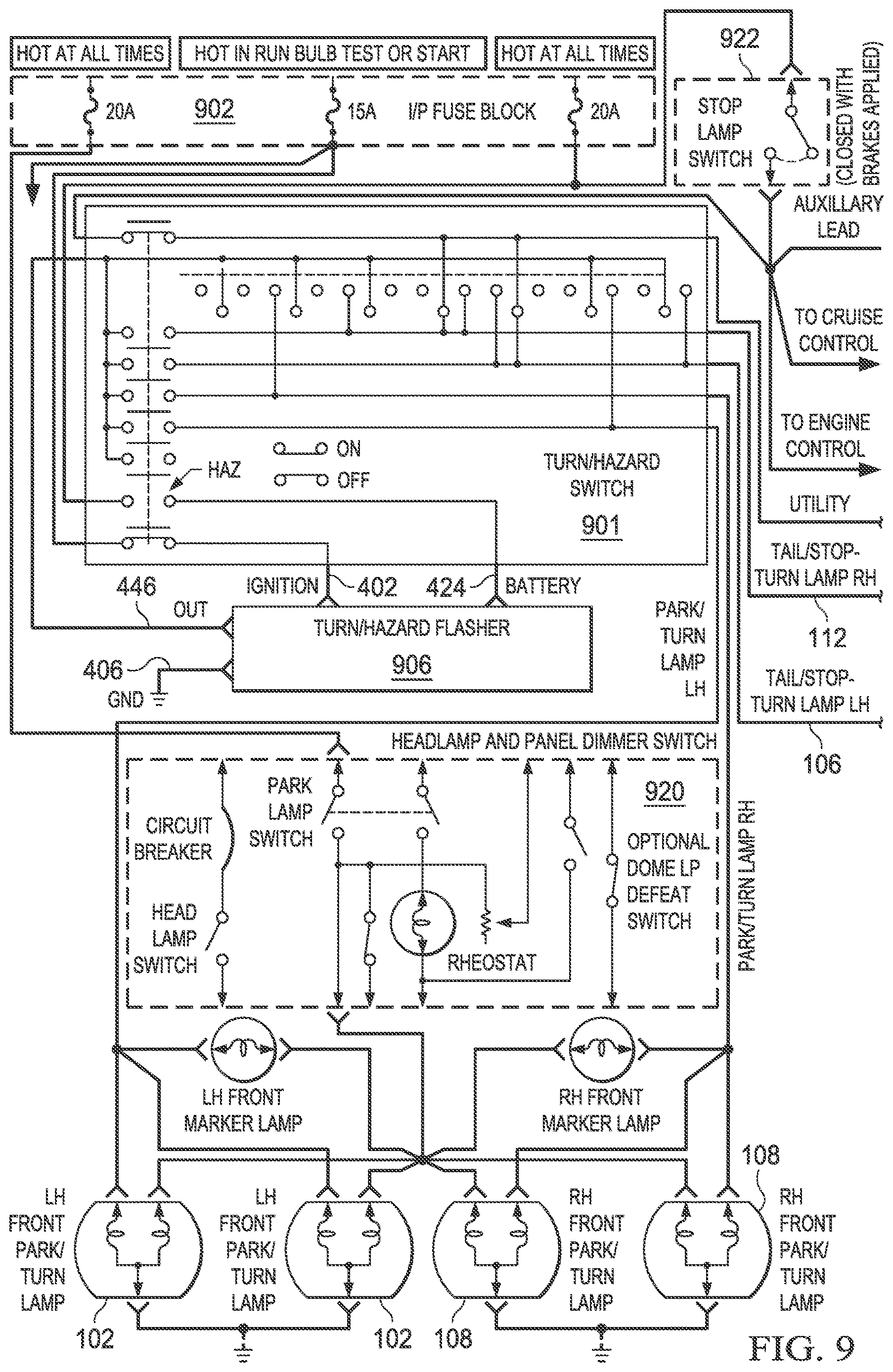 Patent US12617337 Figure 10 – Remote vehicle hazard and communication beacon