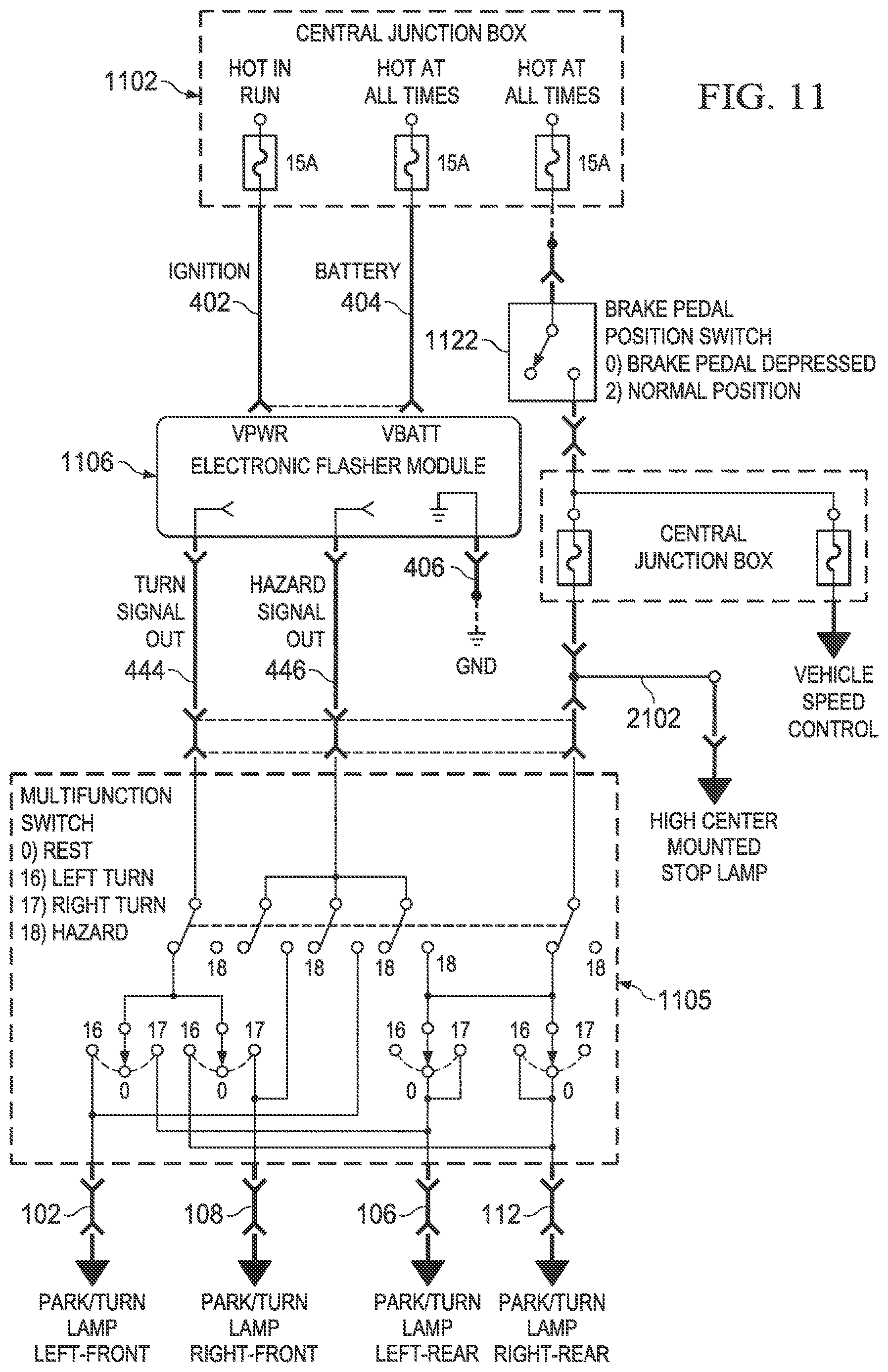 Patent US12617337 Figure 12 – Remote vehicle hazard and communication beacon