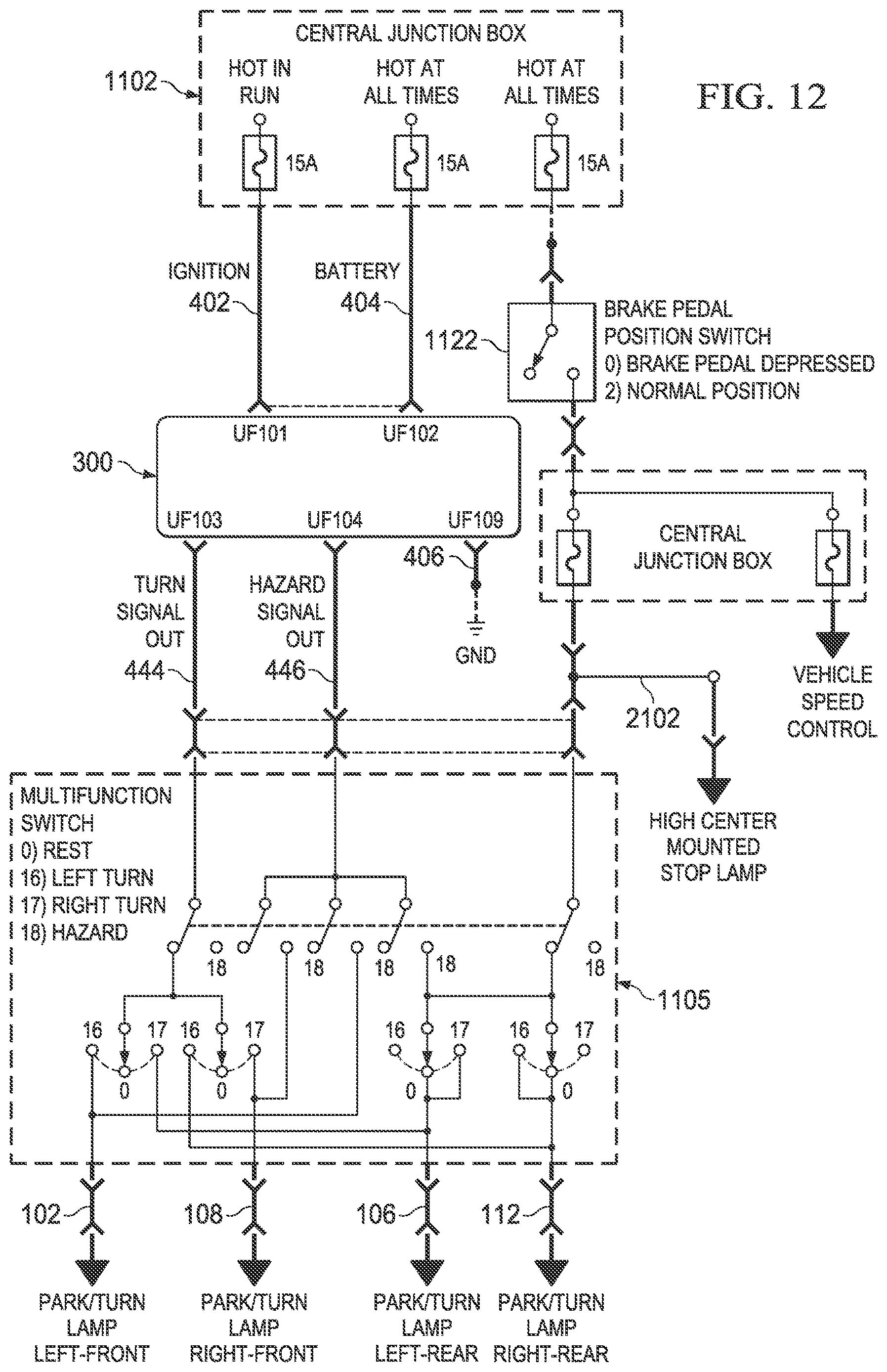 Patent US12617337 Figure 13 – Remote vehicle hazard and communication beacon