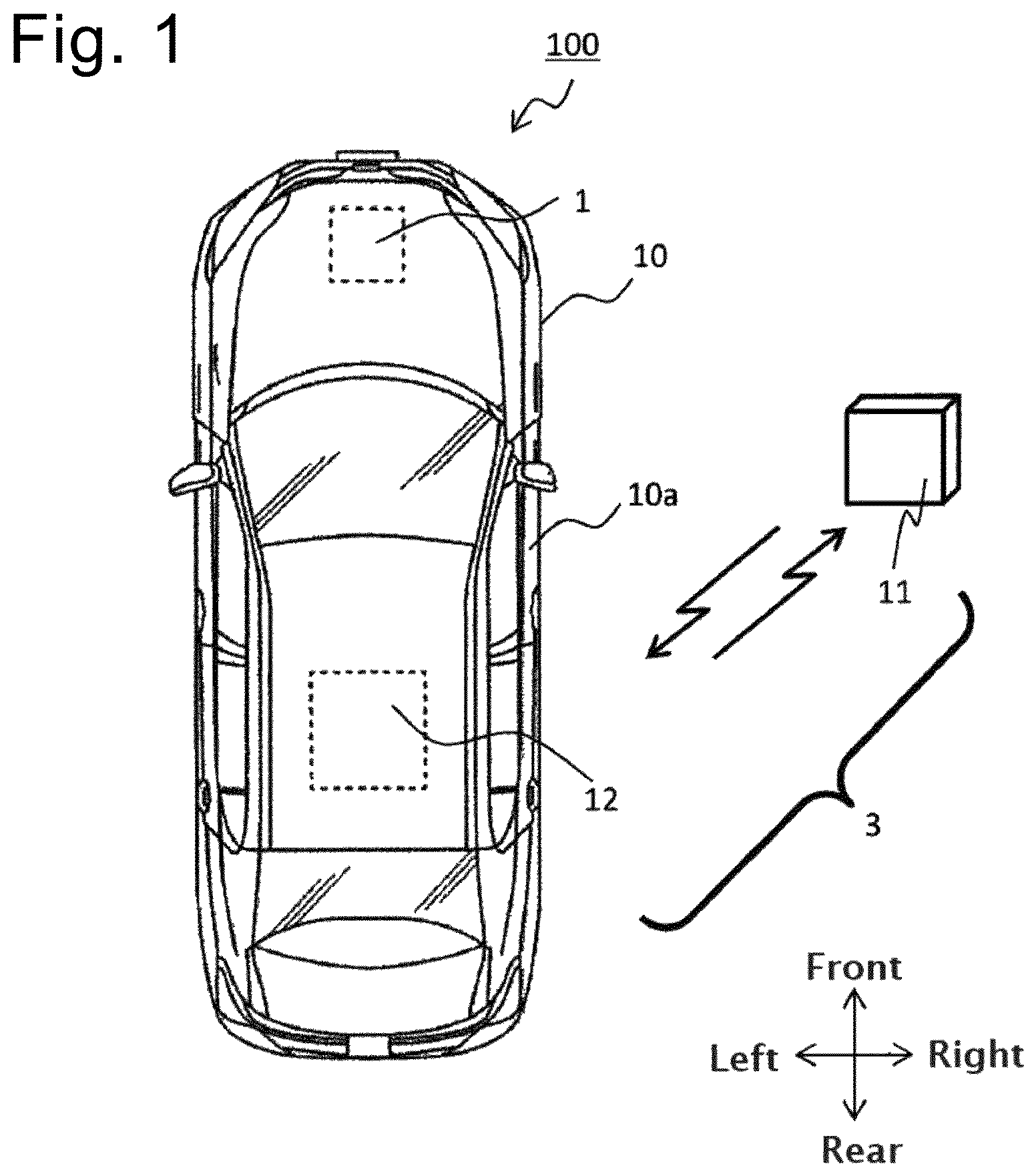 Patent US12617338 Figure 1 – Vehicular light system