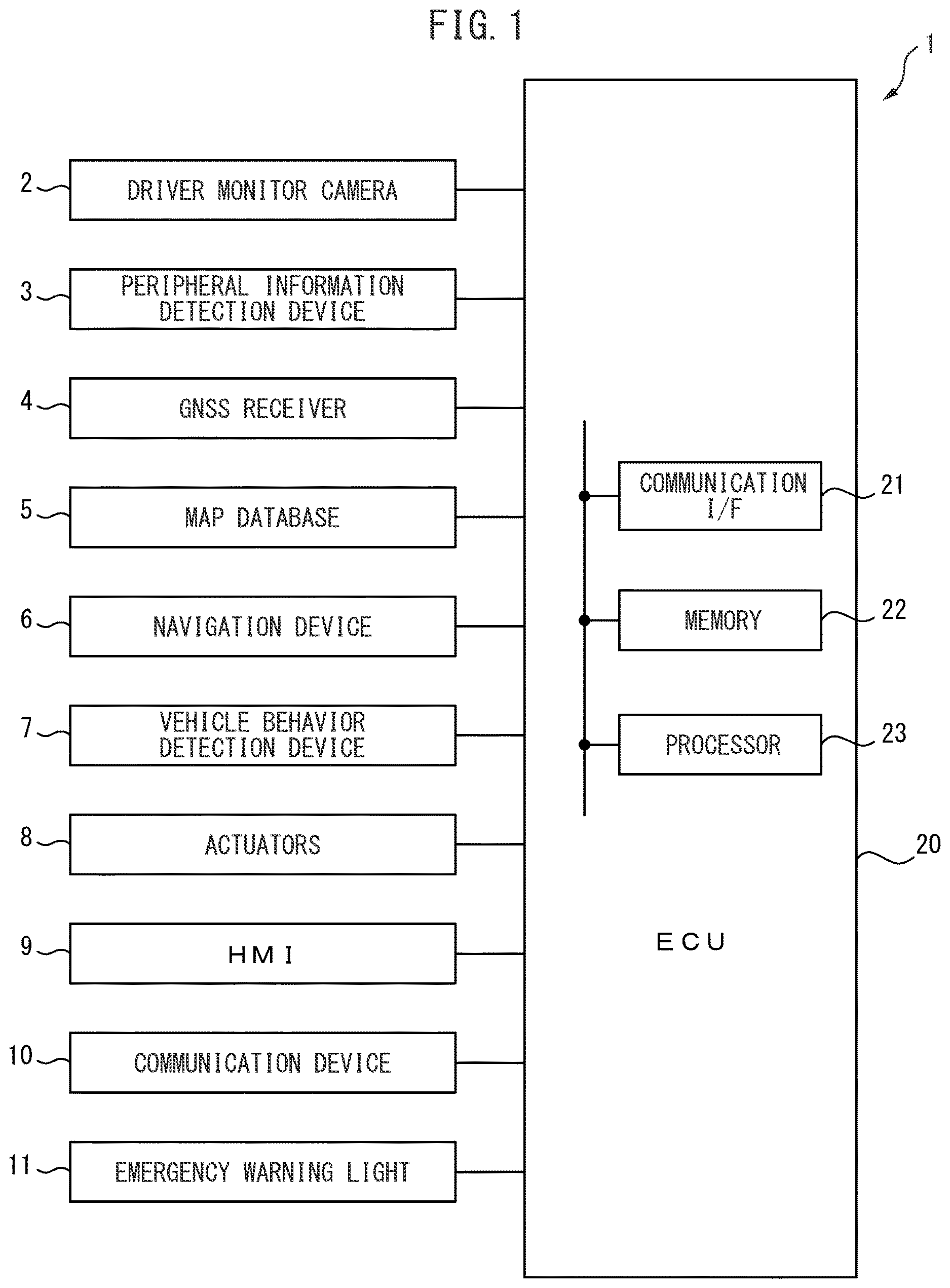 Patent US12617339 Figure 1 – Driver monitoring device, driver monitoring method, and non-transitory recording medium