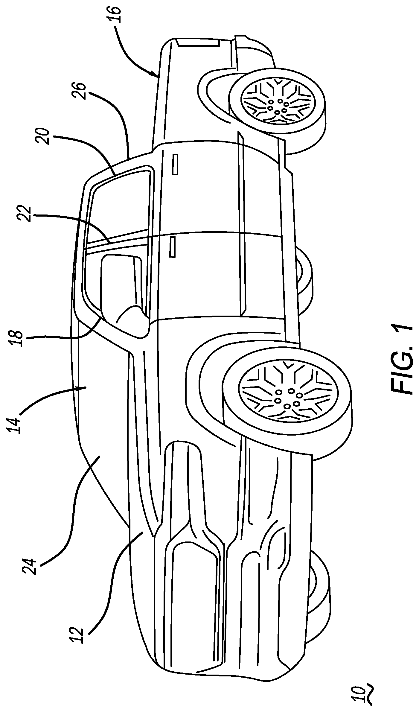 Patent US12617344 Figure 1 – Vehicle removable jump seat