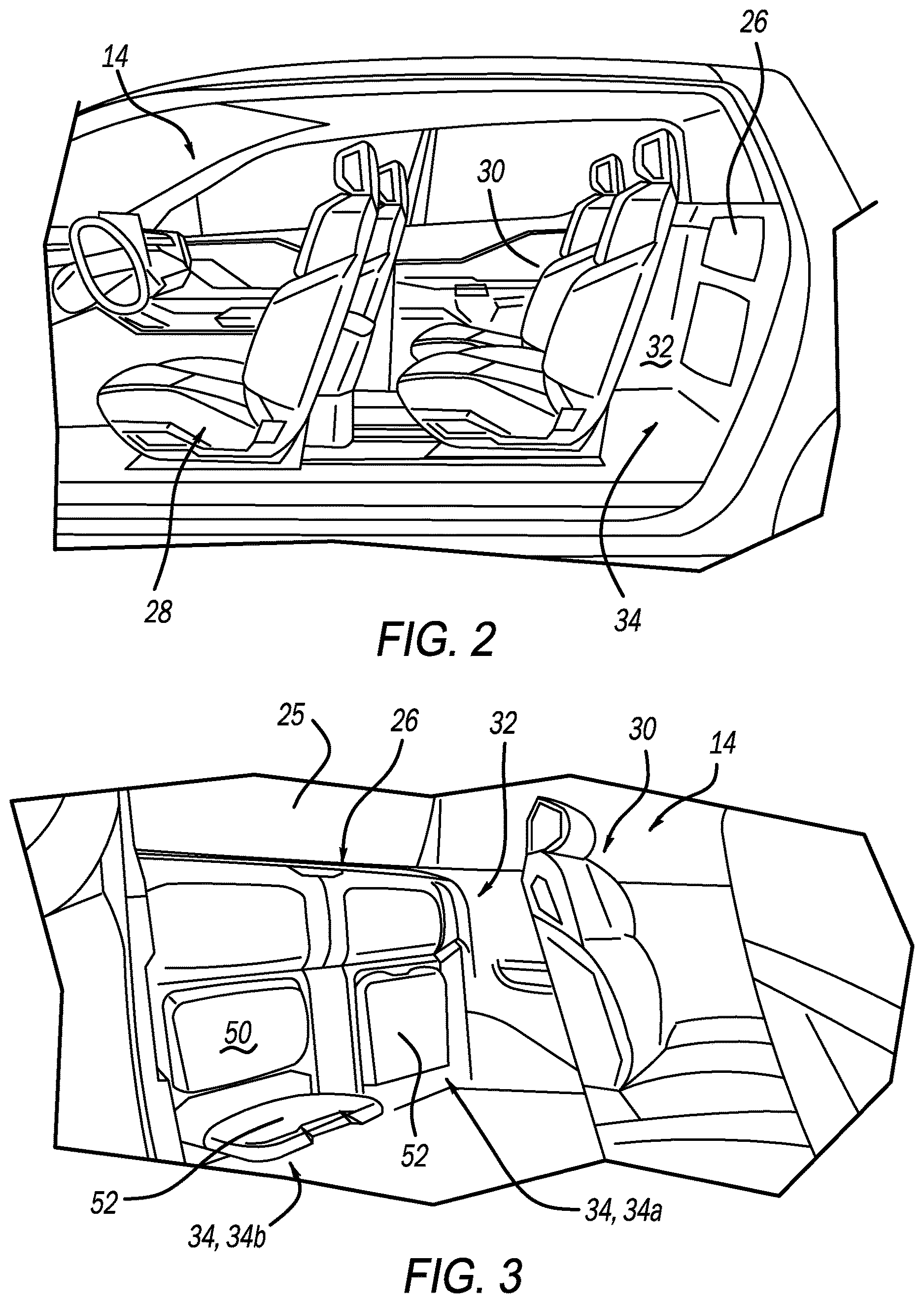 Patent US12617344 Figure 2 – Vehicle removable jump seat