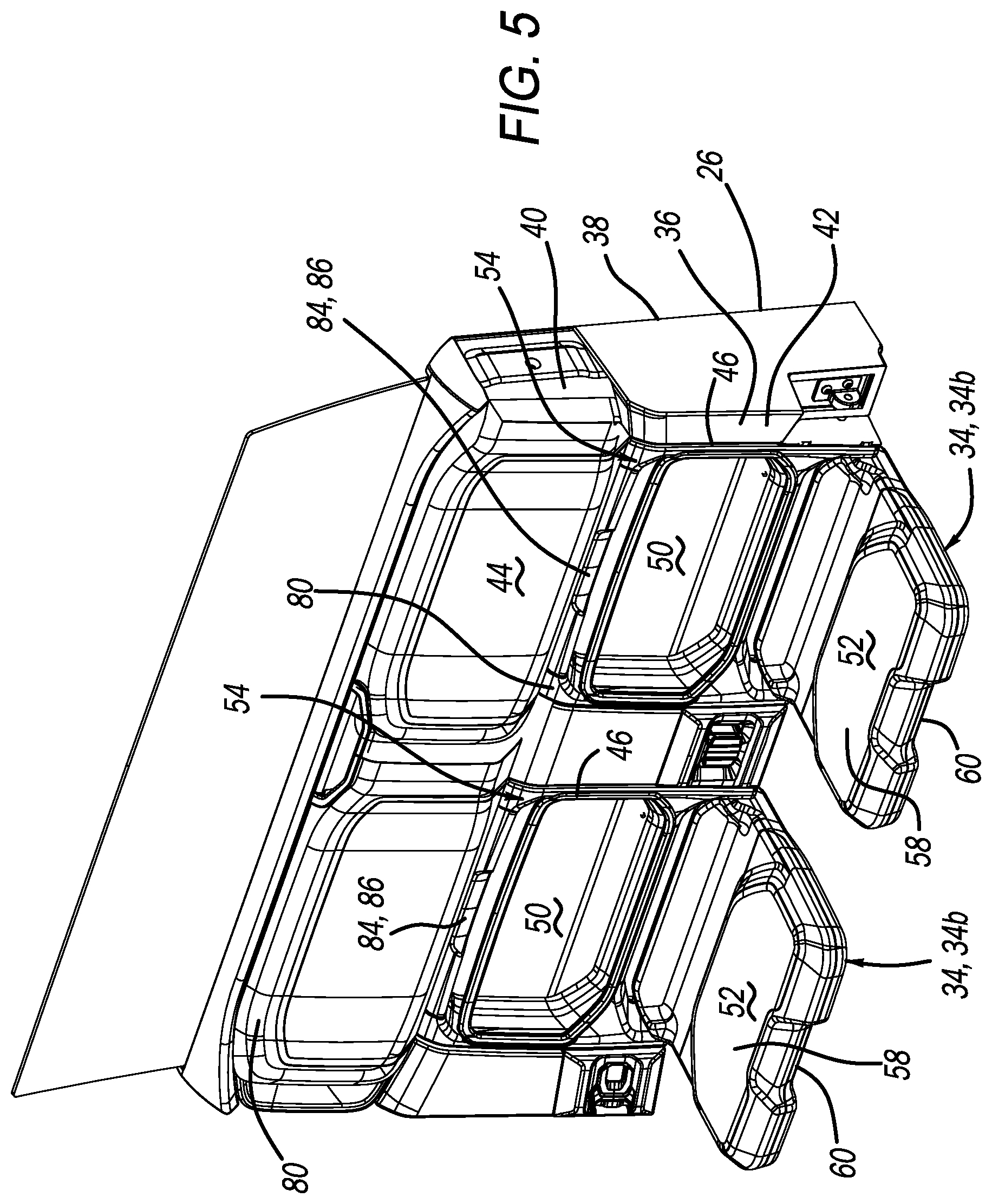 Patent US12617344 Figure 4 – Vehicle removable jump seat