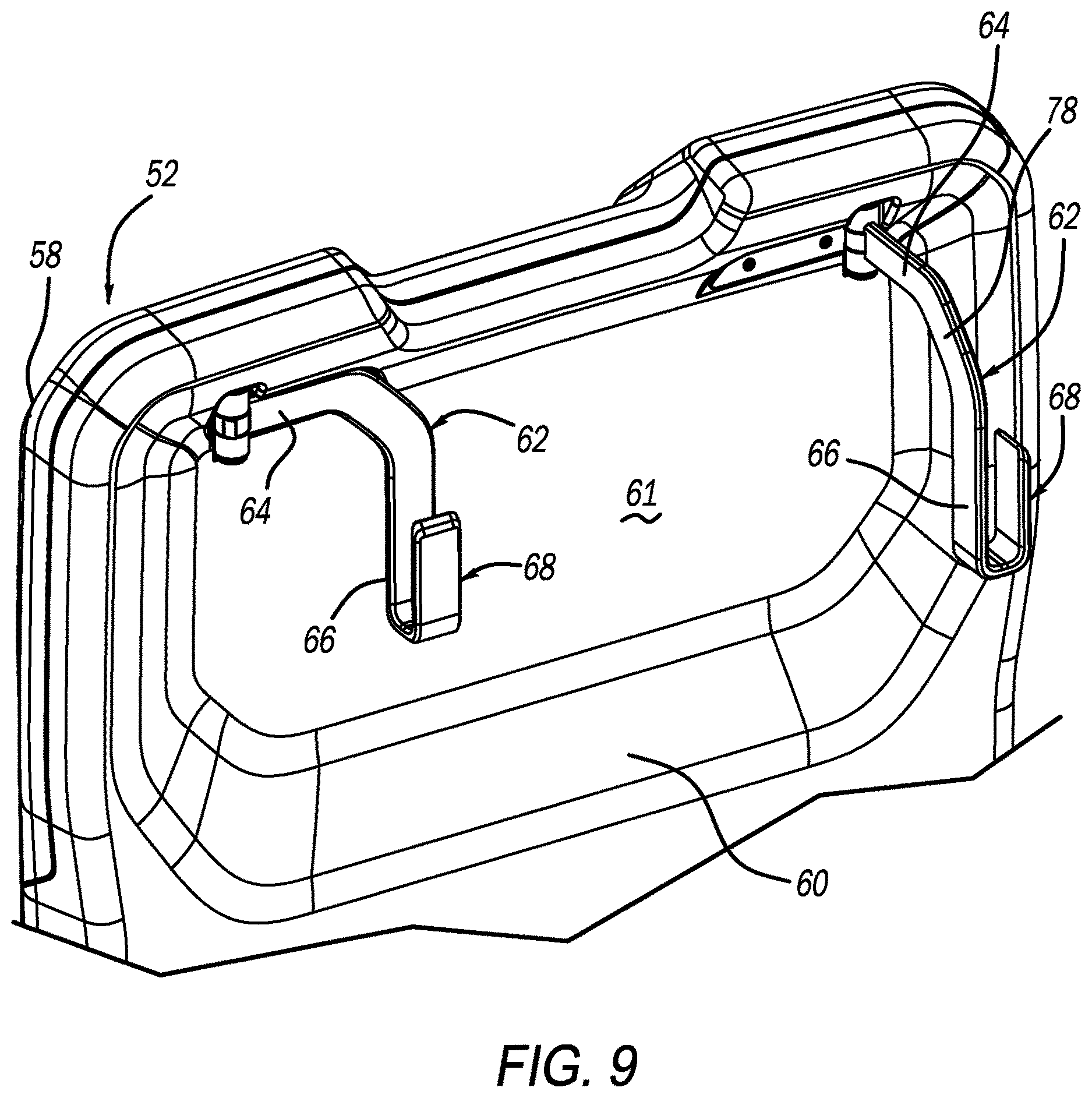Patent US12617344 Figure 8 – Vehicle removable jump seat