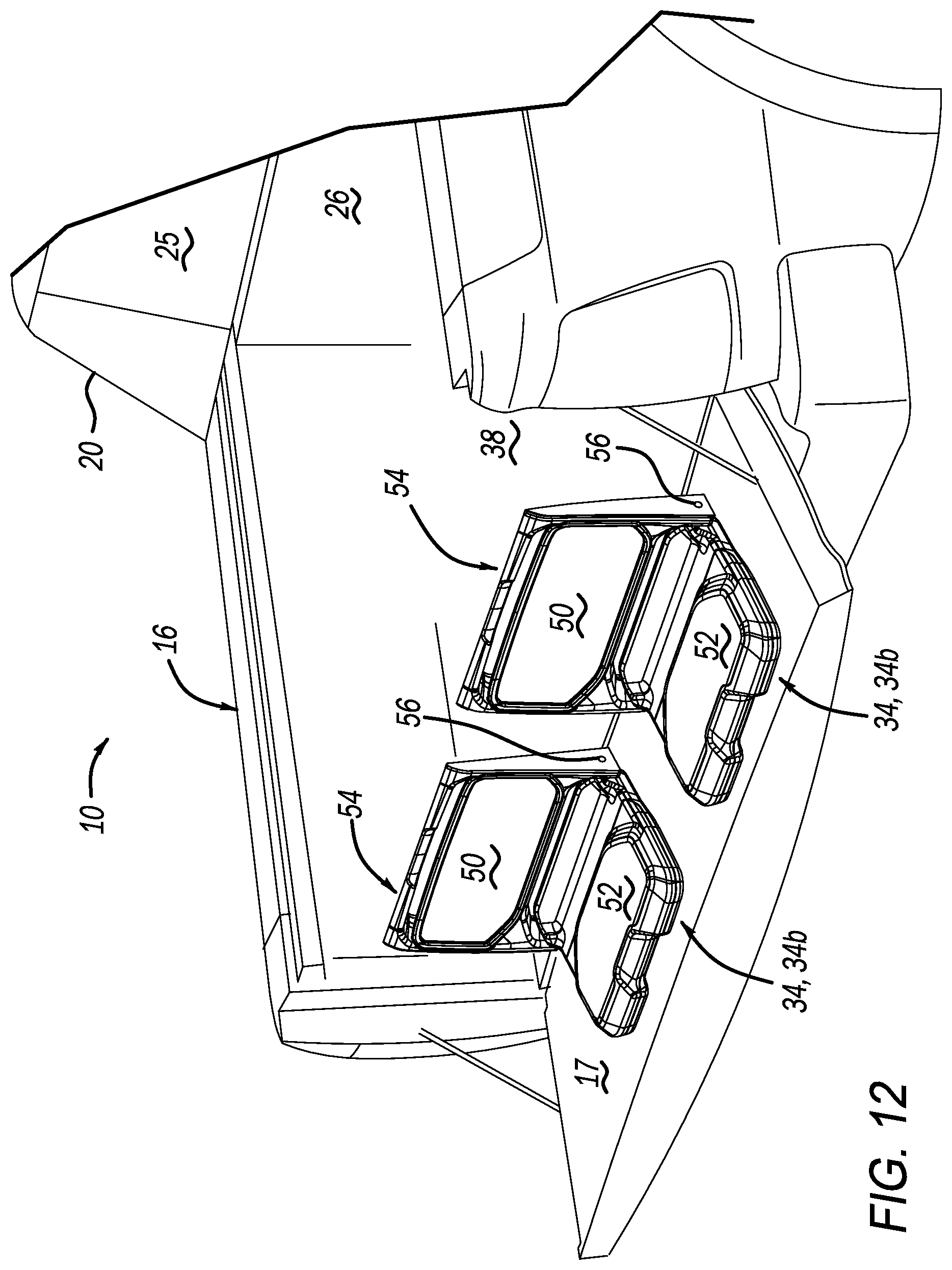 Patent US12617344 Figure 11 – Vehicle removable jump seat