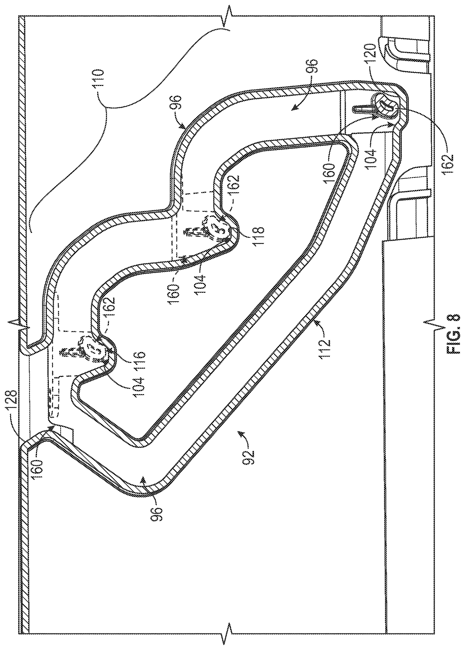 Patent US12617347 Figure 6 – Adjustable load floor system for a vehicle