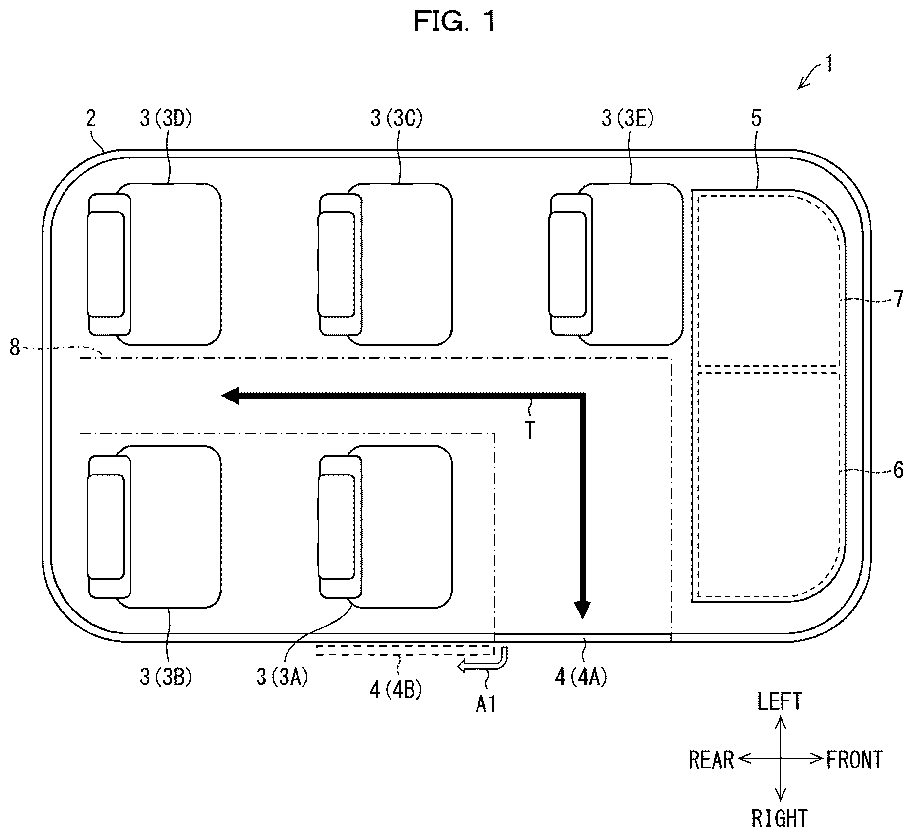 Patent US12617348 — Luggage system and vehicle including same — Figure 1