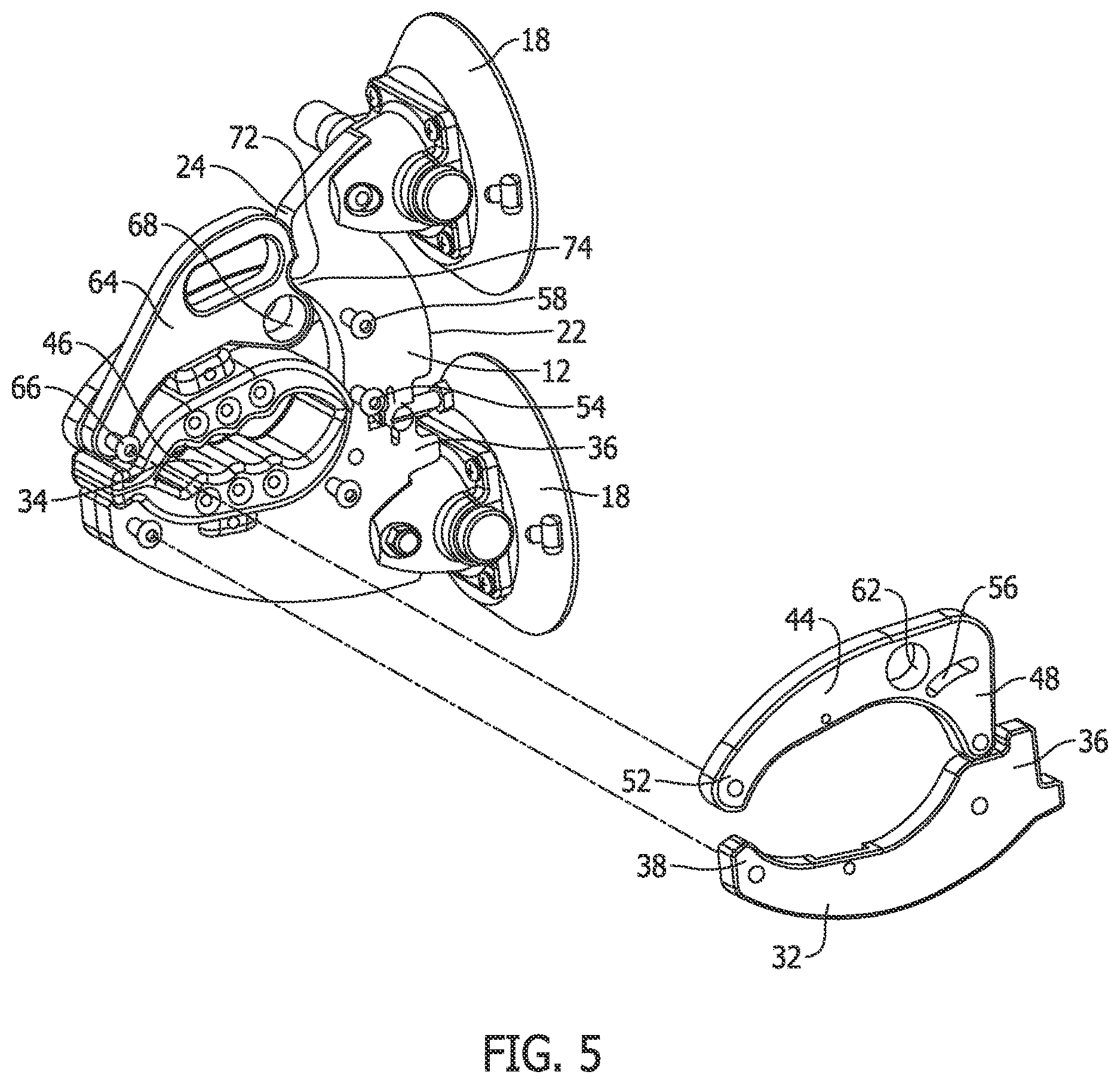 Patent US12617349 Figure 4 – Transport rack assembly