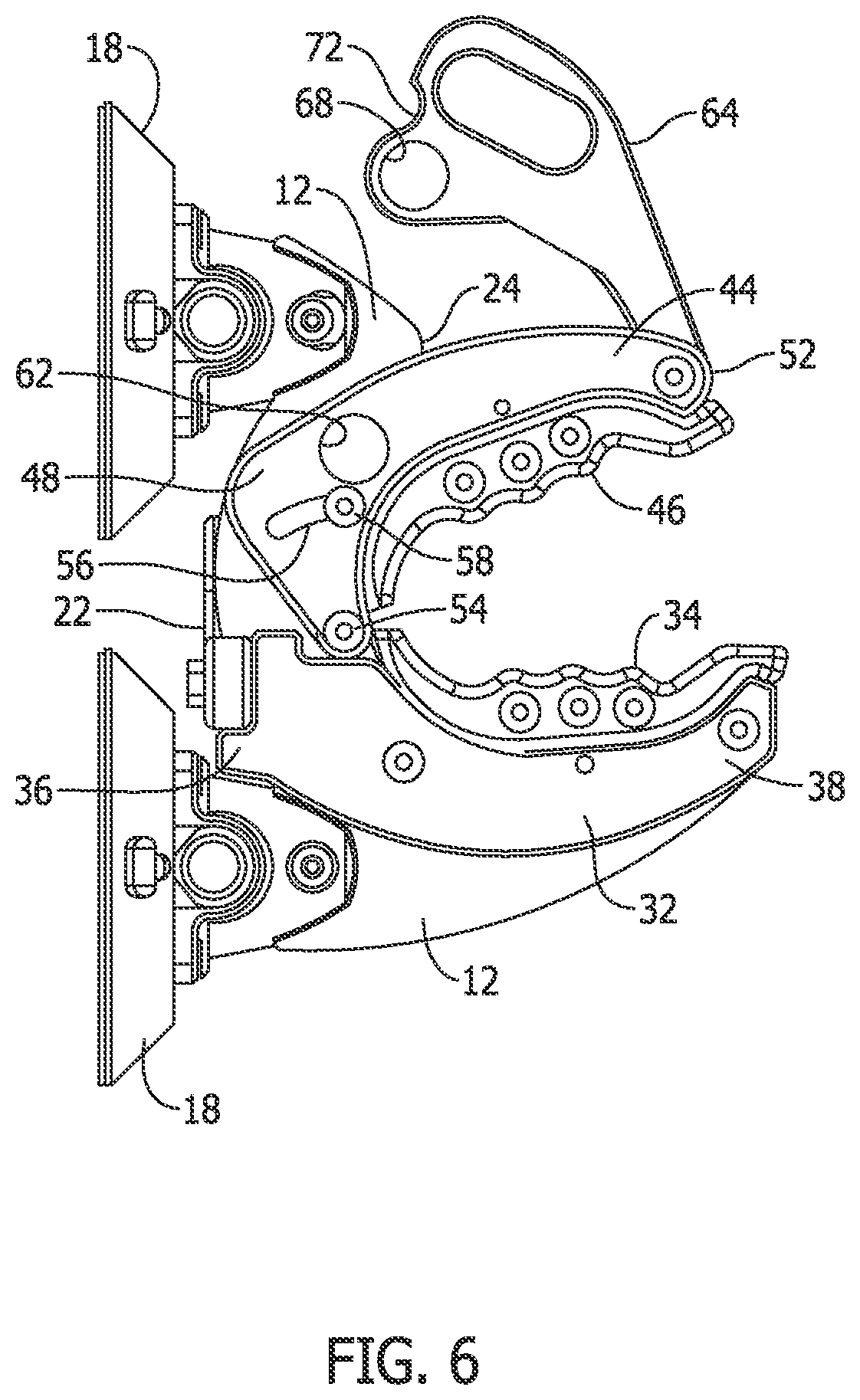 Patent US12617349 Figure 5 – Transport rack assembly