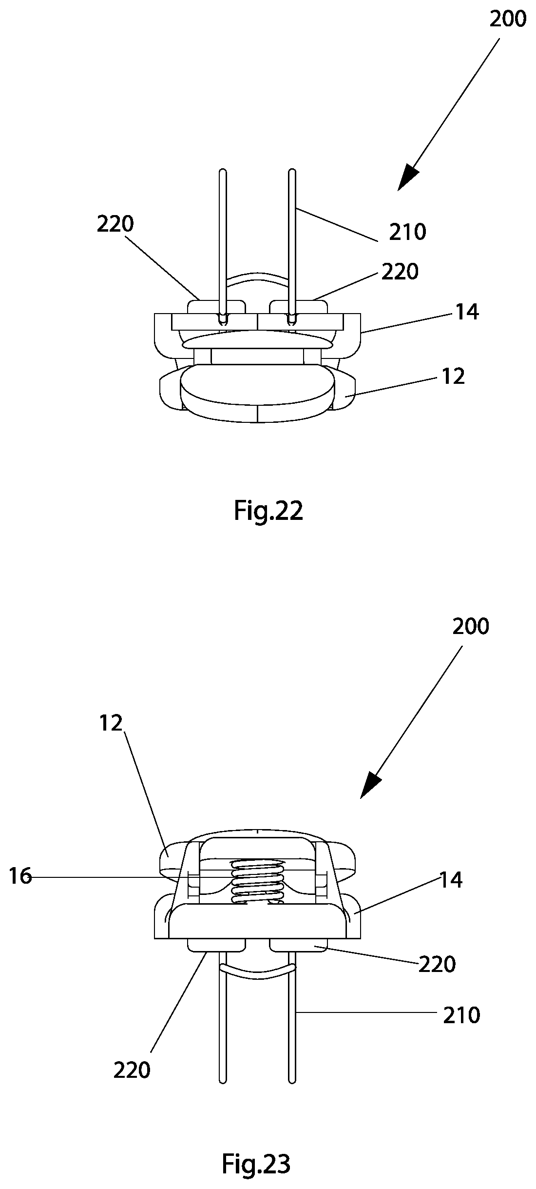 Patent US12617350 Figure 13 – Clip for holding articles and structural assembly equipped with clip