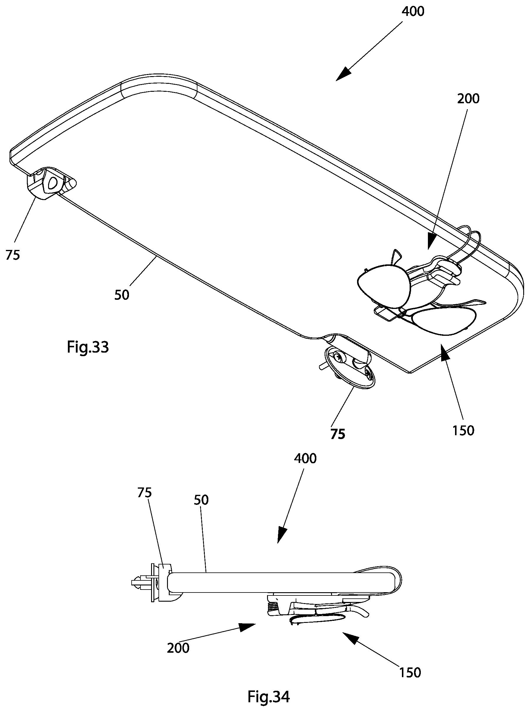Patent US12617350 Figure 20 – Clip for holding articles and structural assembly equipped with clip