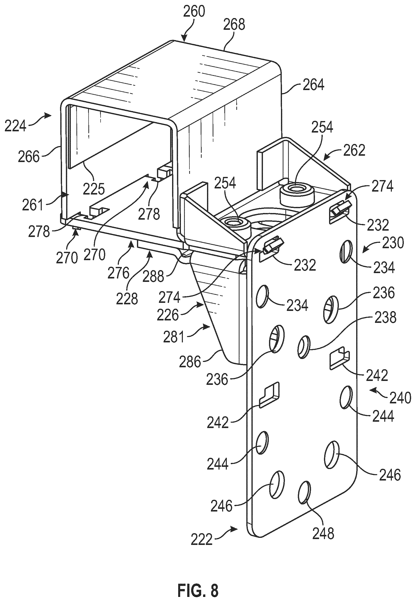 Patent US12617353 Figure 8 – Message holder